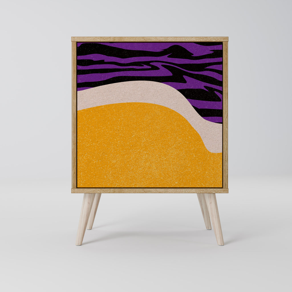 INDEPENDENT BORDER Sideboard mit 1 Tür in Eiche-Optik