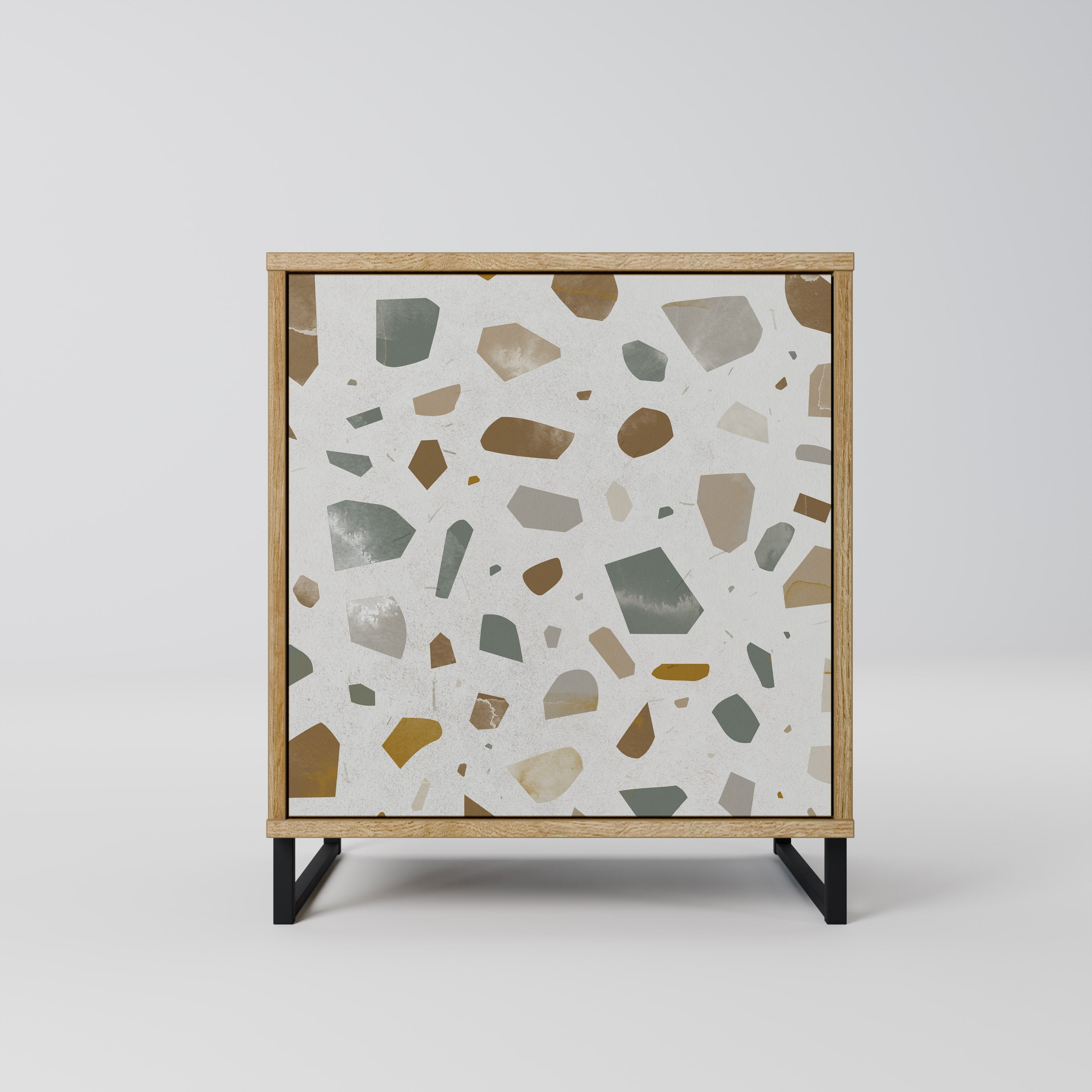 PIECES OF TOMORROW Sideboard mit 1 Tür in Eiche-Optik