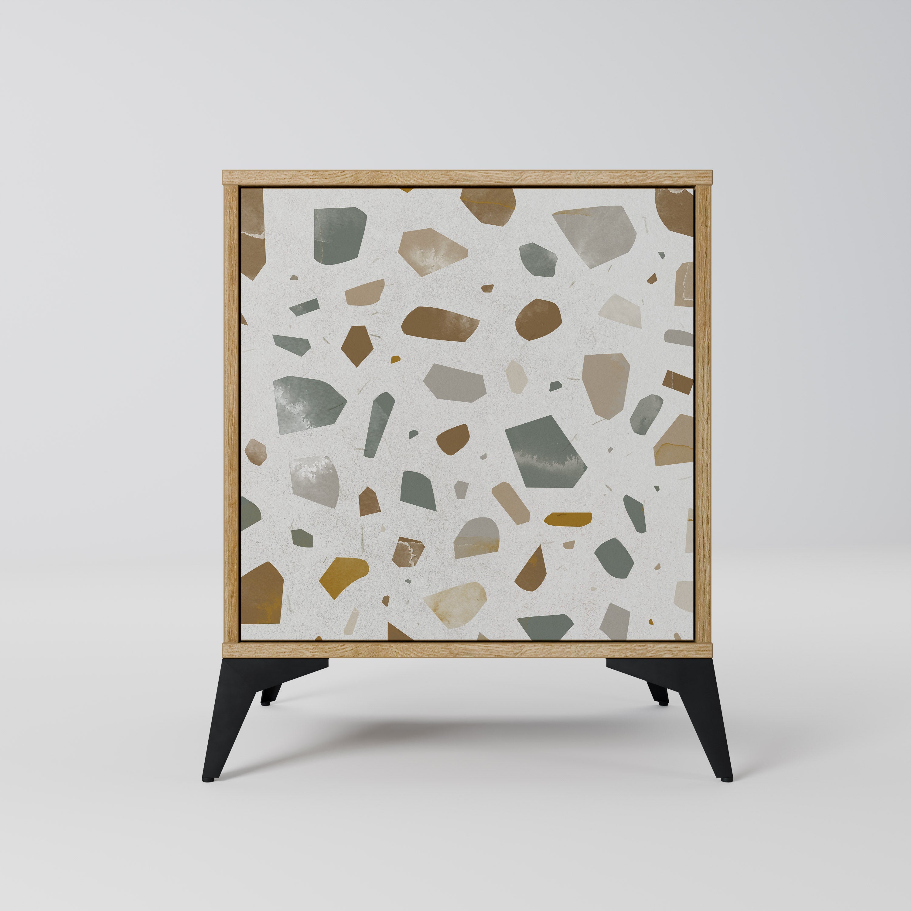 PIECES OF TOMORROW Sideboard mit 1 Tür in Eiche-Optik