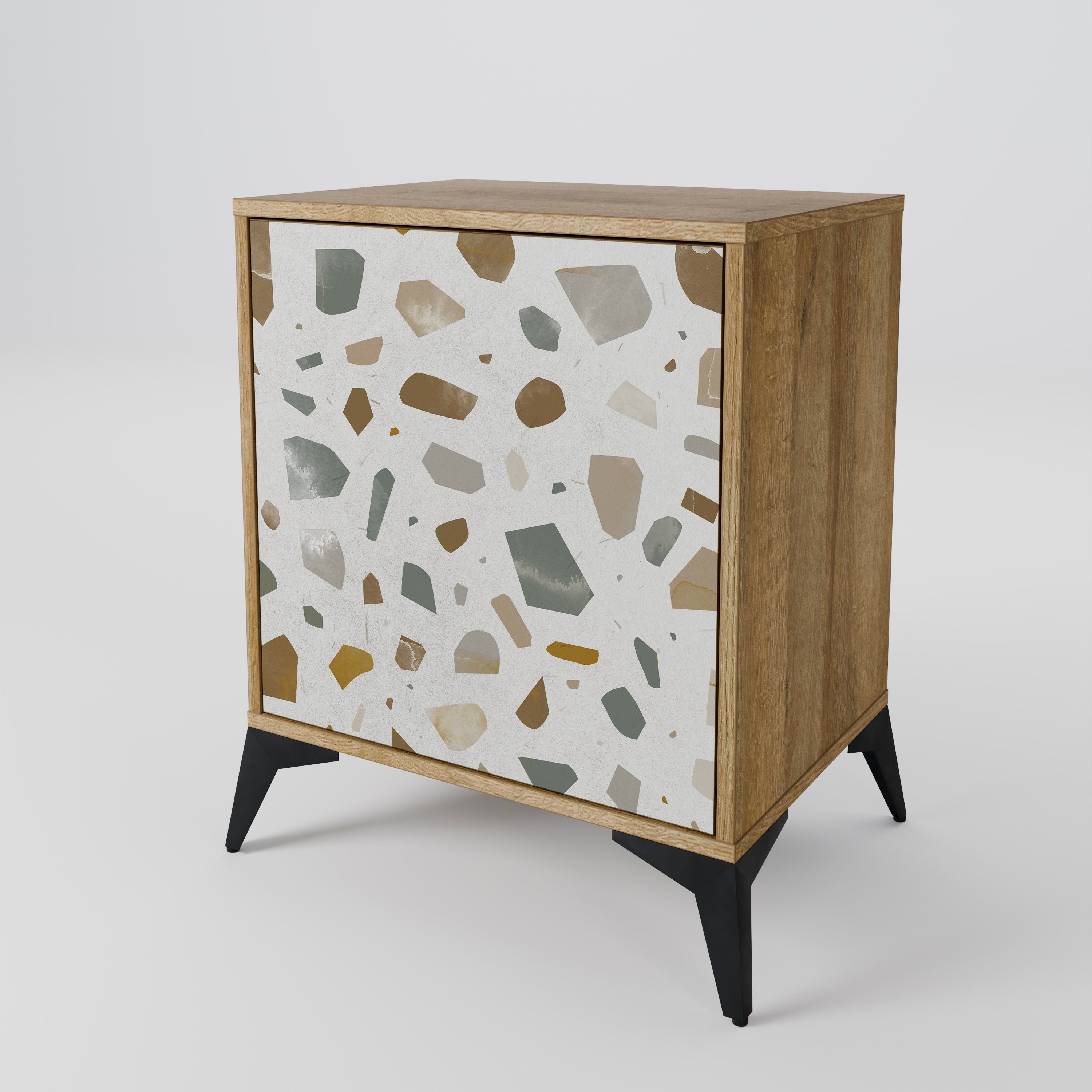 PIECES OF TOMORROW Sideboard mit 1 Tür in Eiche-Optik