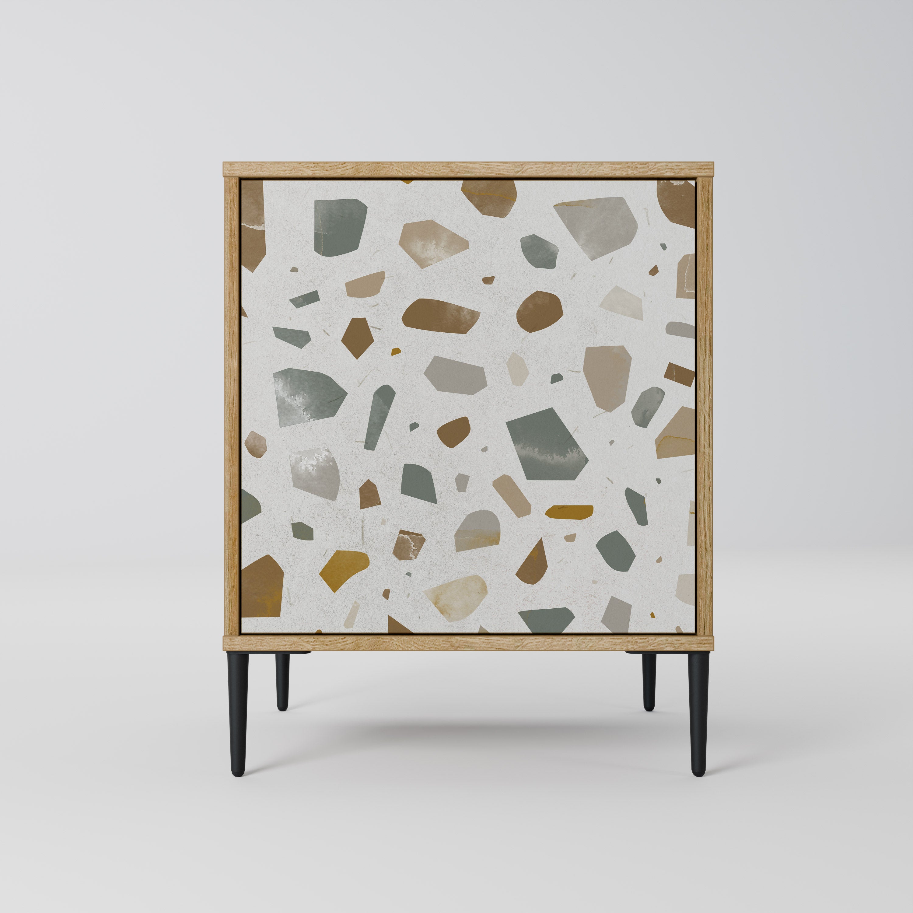 PIECES OF TOMORROW Sideboard mit 1 Tür in Eiche-Optik