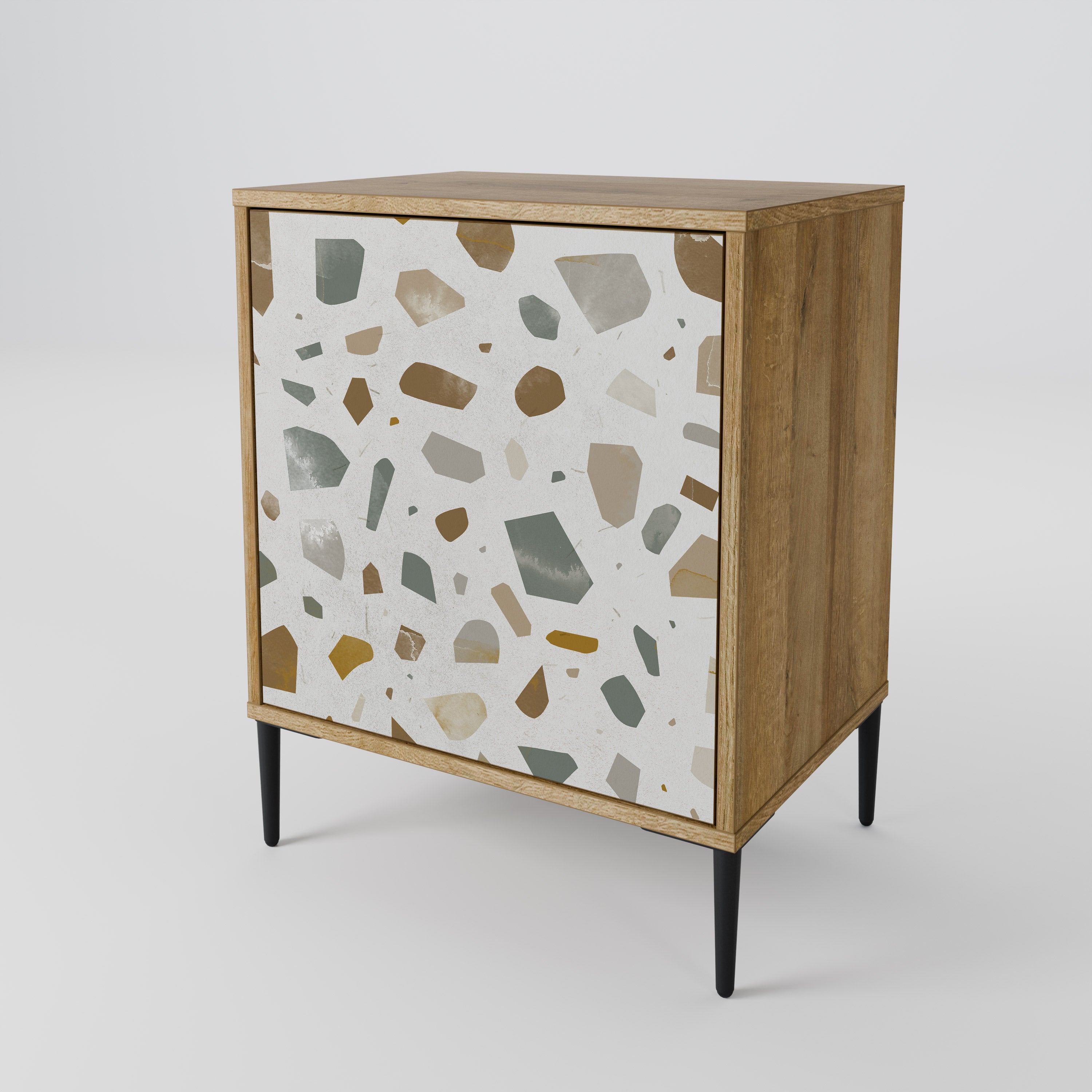 PIECES OF TOMORROW Sideboard mit 1 Tür in Eiche-Optik