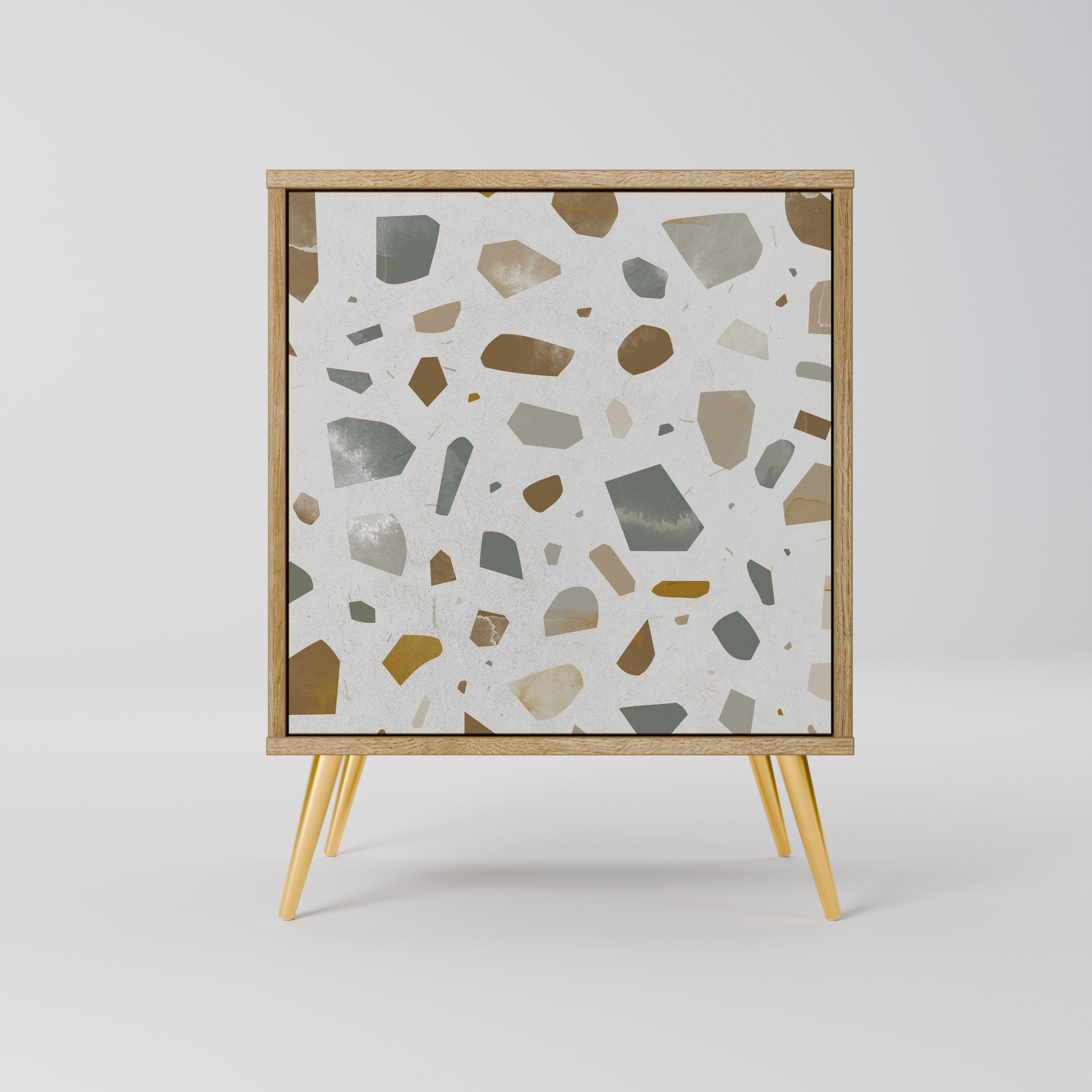 PIECES OF TOMORROW Sideboard mit 1 Tür in Eiche-Optik