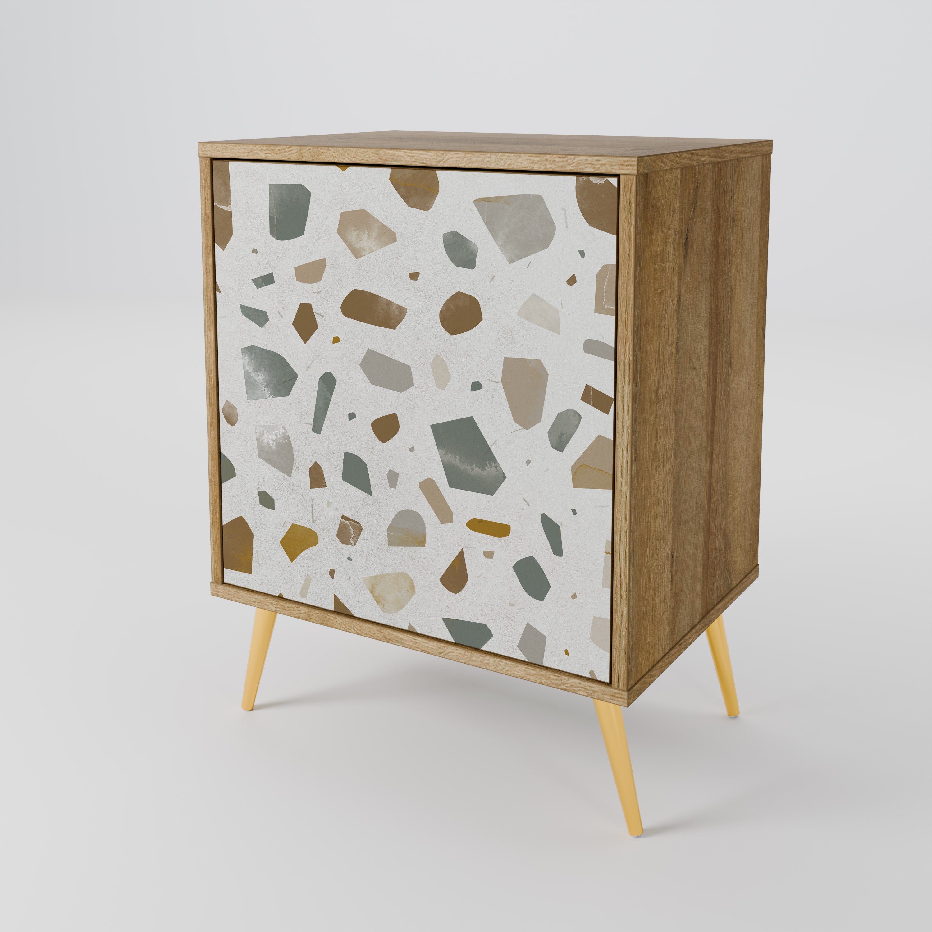 PIECES OF TOMORROW Sideboard mit 1 Tür in Eiche-Optik