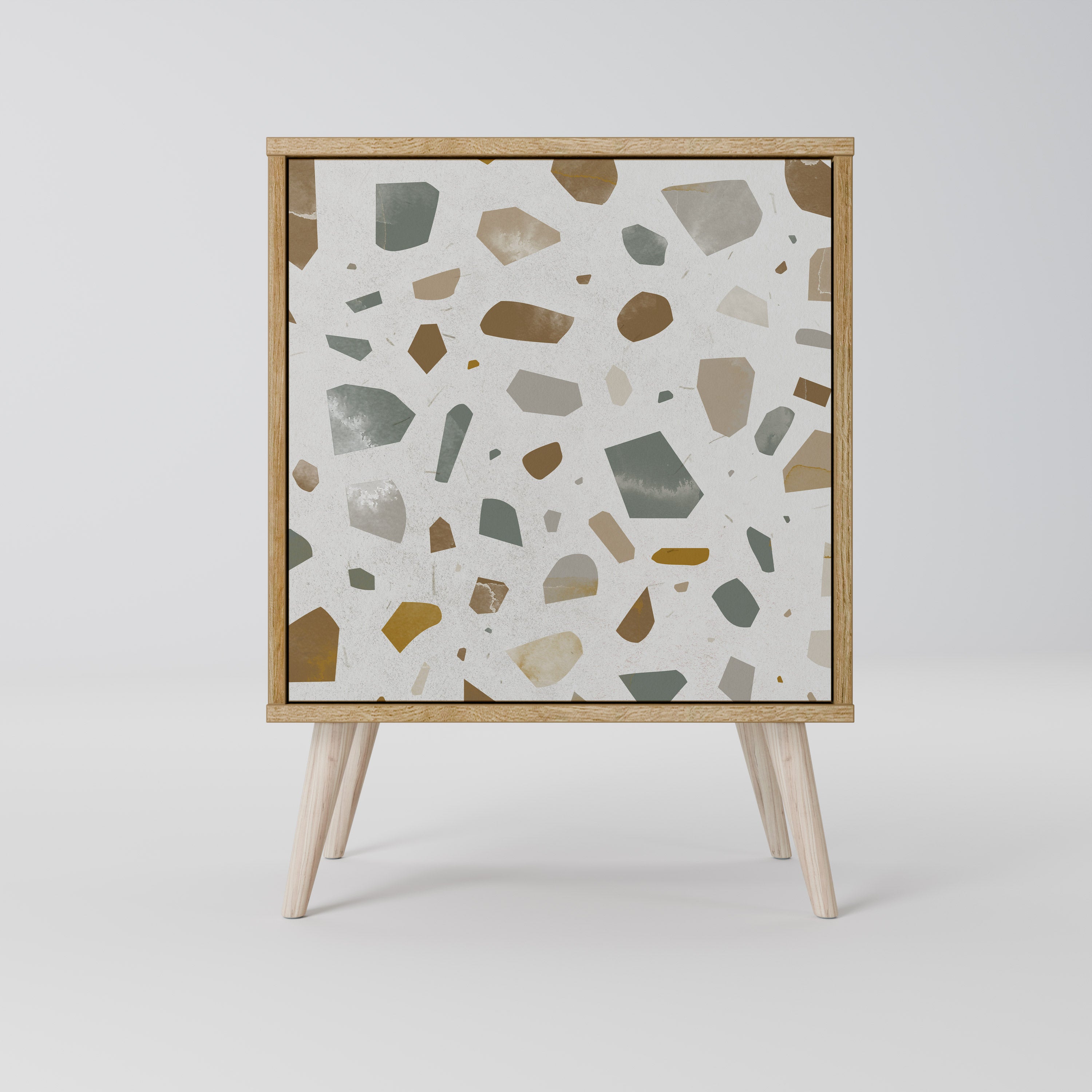 PIECES OF TOMORROW Sideboard mit 1 Tür in Eiche-Optik