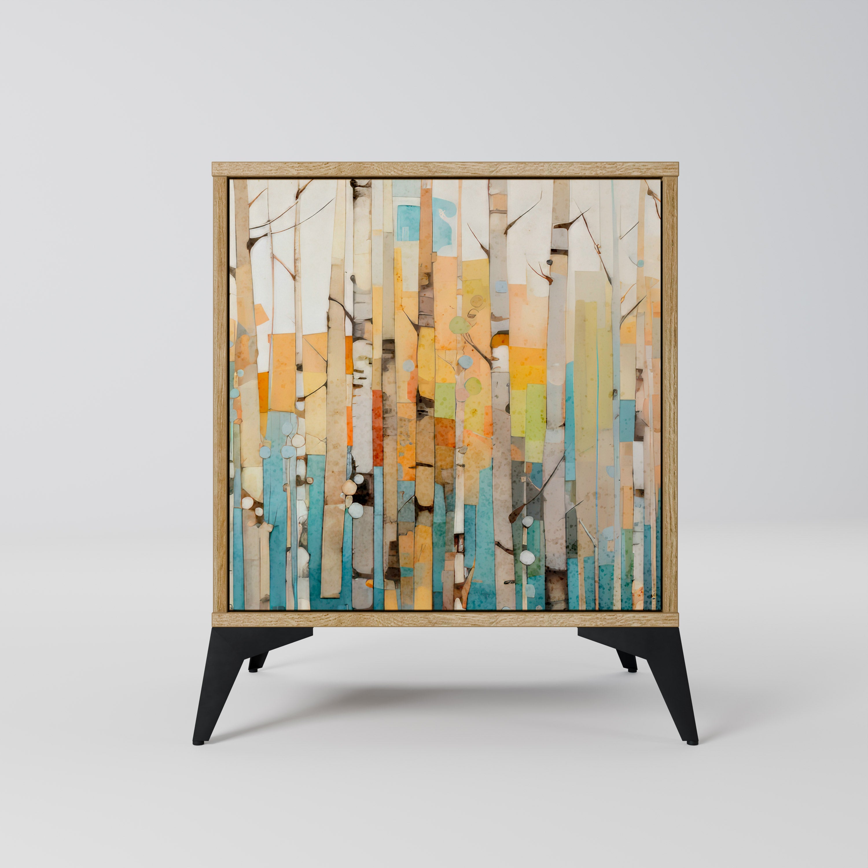 BIRCH KALEIDOSCOPE Sideboard mit 1 Tür in Eiche-Optik
