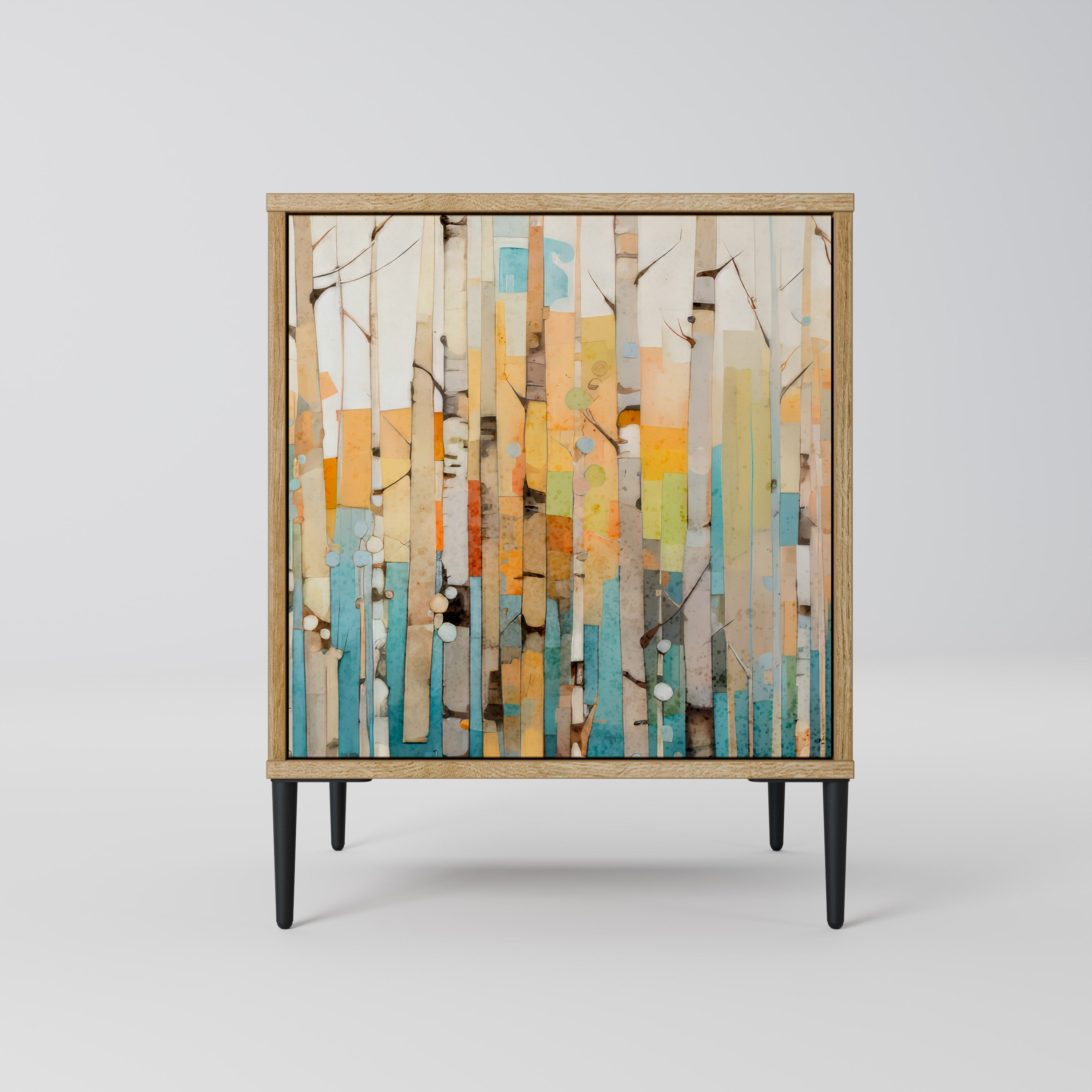 BIRCH KALEIDOSCOPE Sideboard mit 1 Tür in Eiche-Optik