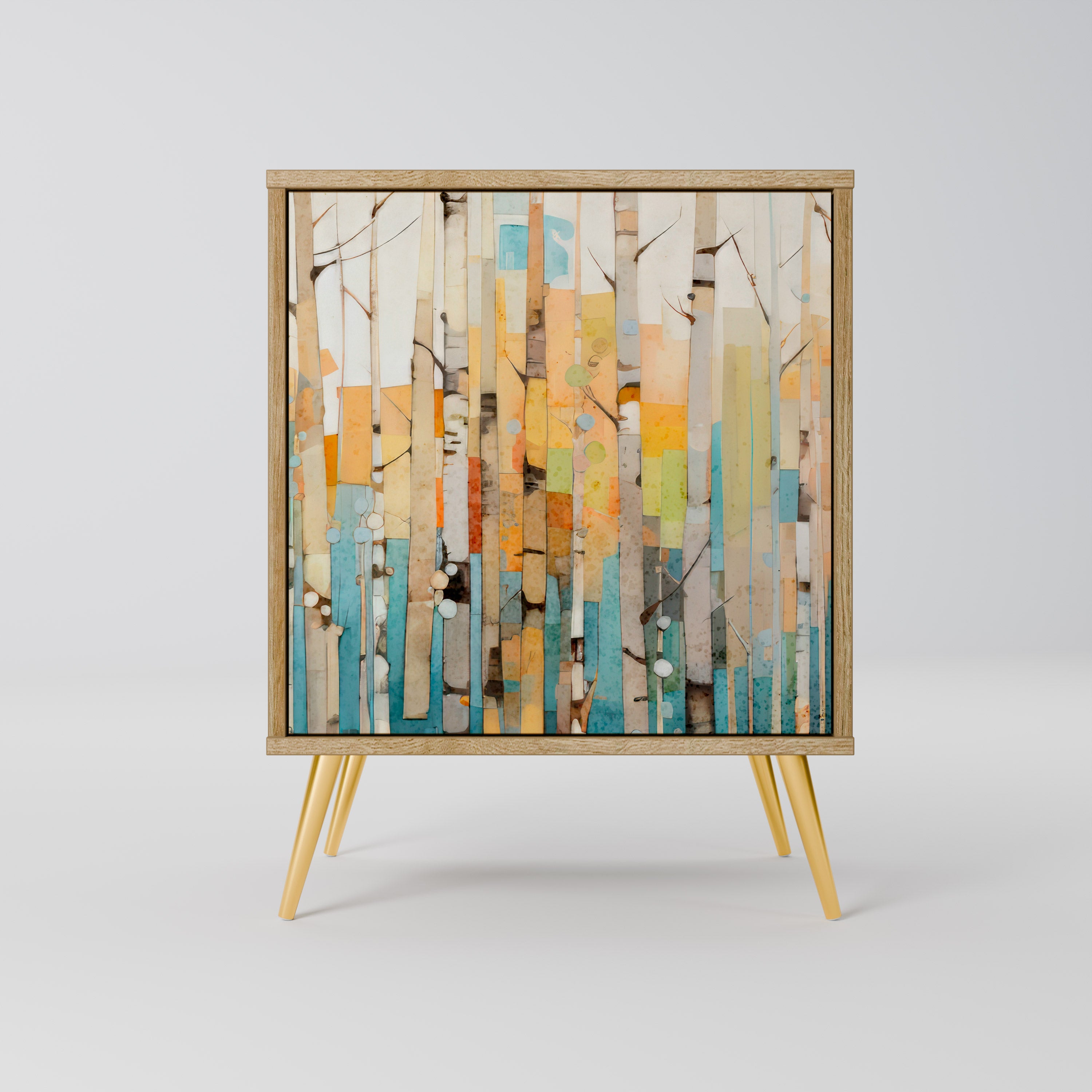 BIRCH KALEIDOSCOPE Sideboard mit 1 Tür in Eiche-Optik