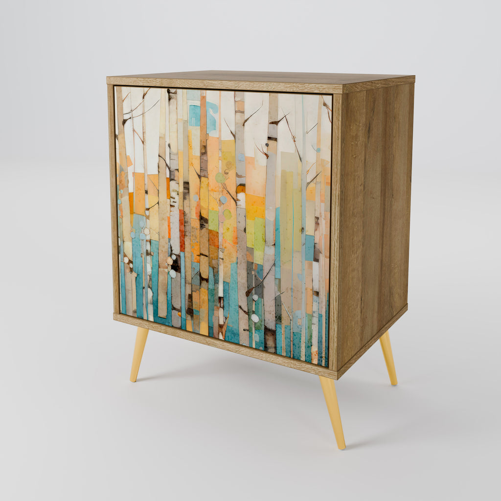 BIRCH KALEIDOSCOPE Sideboard mit 1 Tür in Eiche-Optik