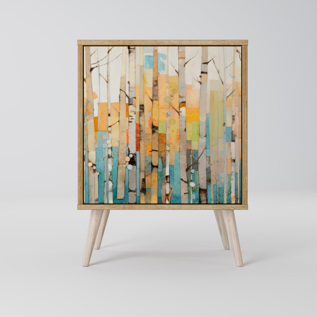 BIRCH KALEIDOSCOPE Sideboard mit 1 Tür in Eiche-Optik