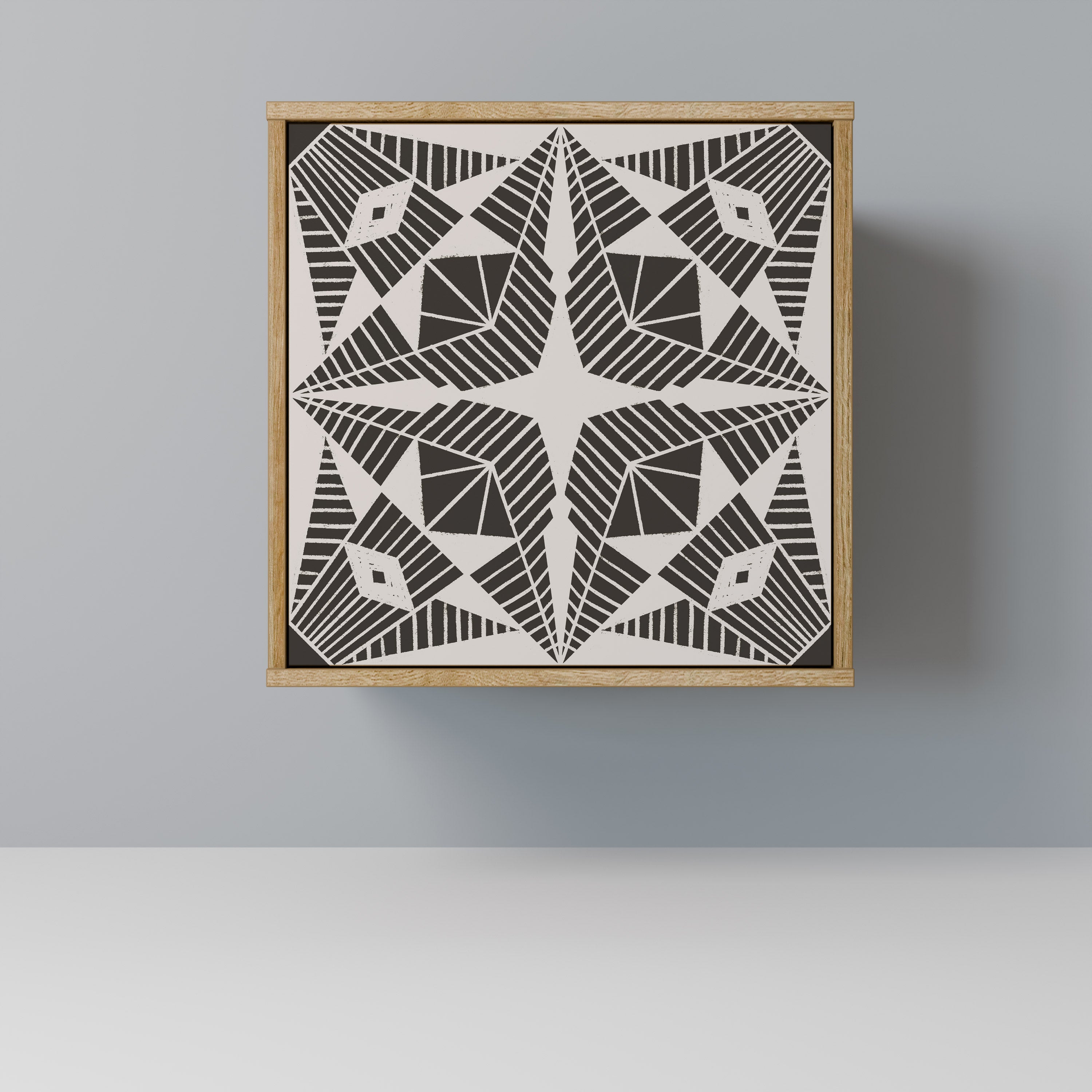 MONOCHROME NEXUS Sideboard mit 1 Tür in Eiche-Optik