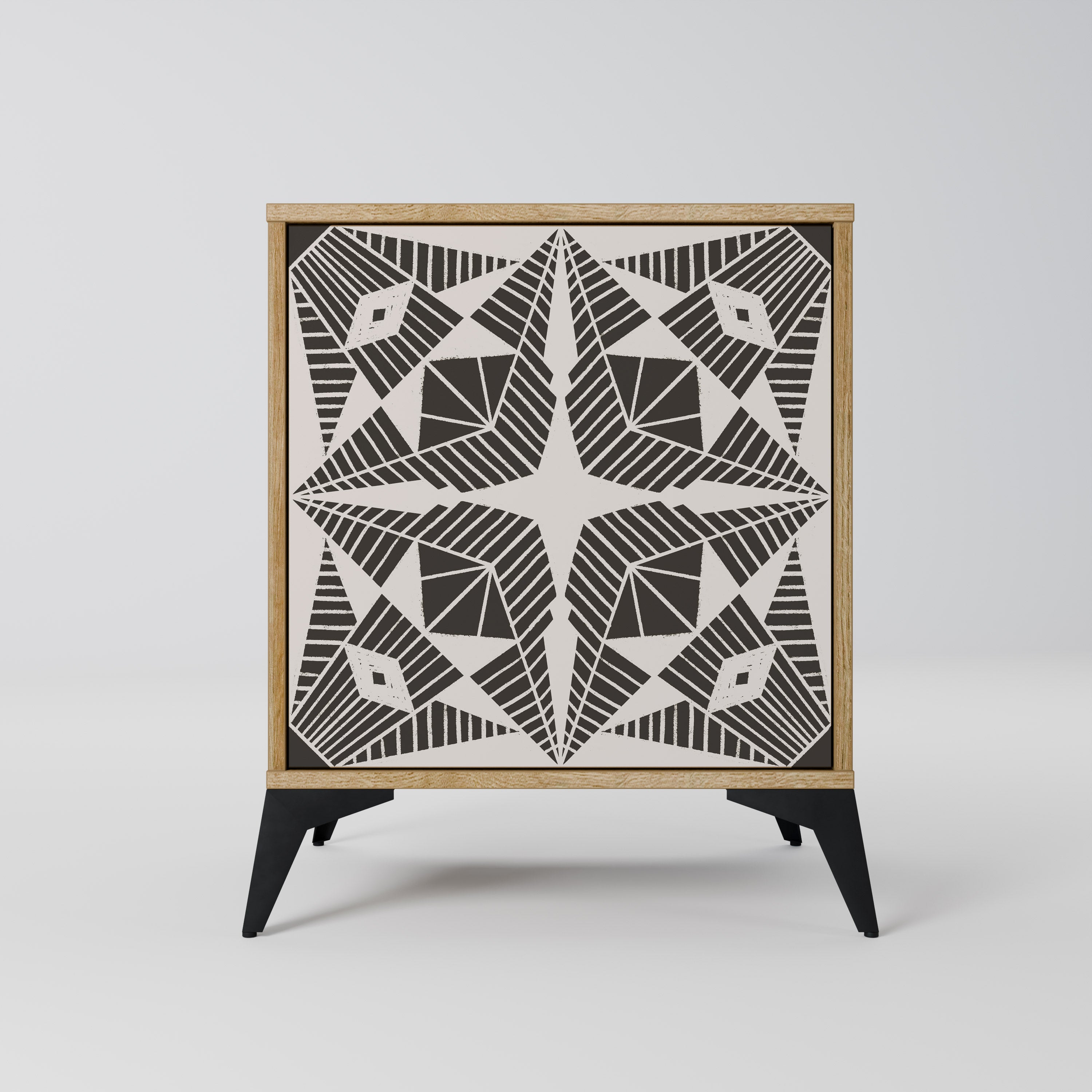 MONOCHROME NEXUS Sideboard mit 1 Tür in Eiche-Optik