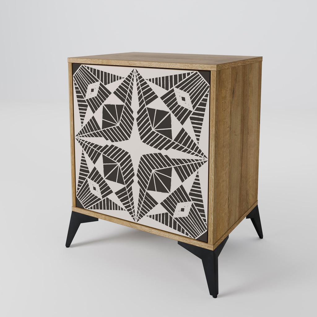 MONOCHROME NEXUS Sideboard mit 1 Tür in Eiche-Optik