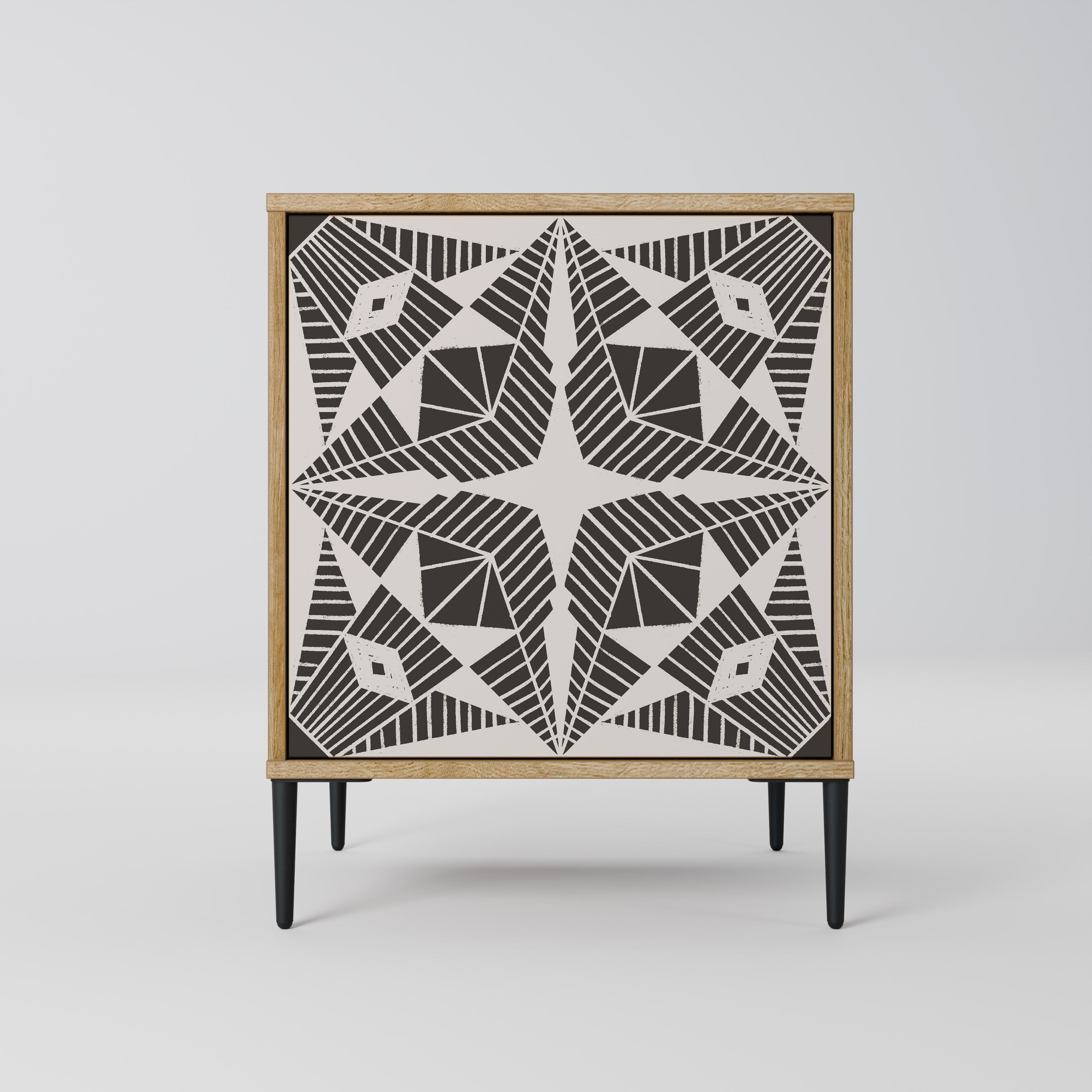 MONOCHROME NEXUS Sideboard mit 1 Tür in Eiche-Optik