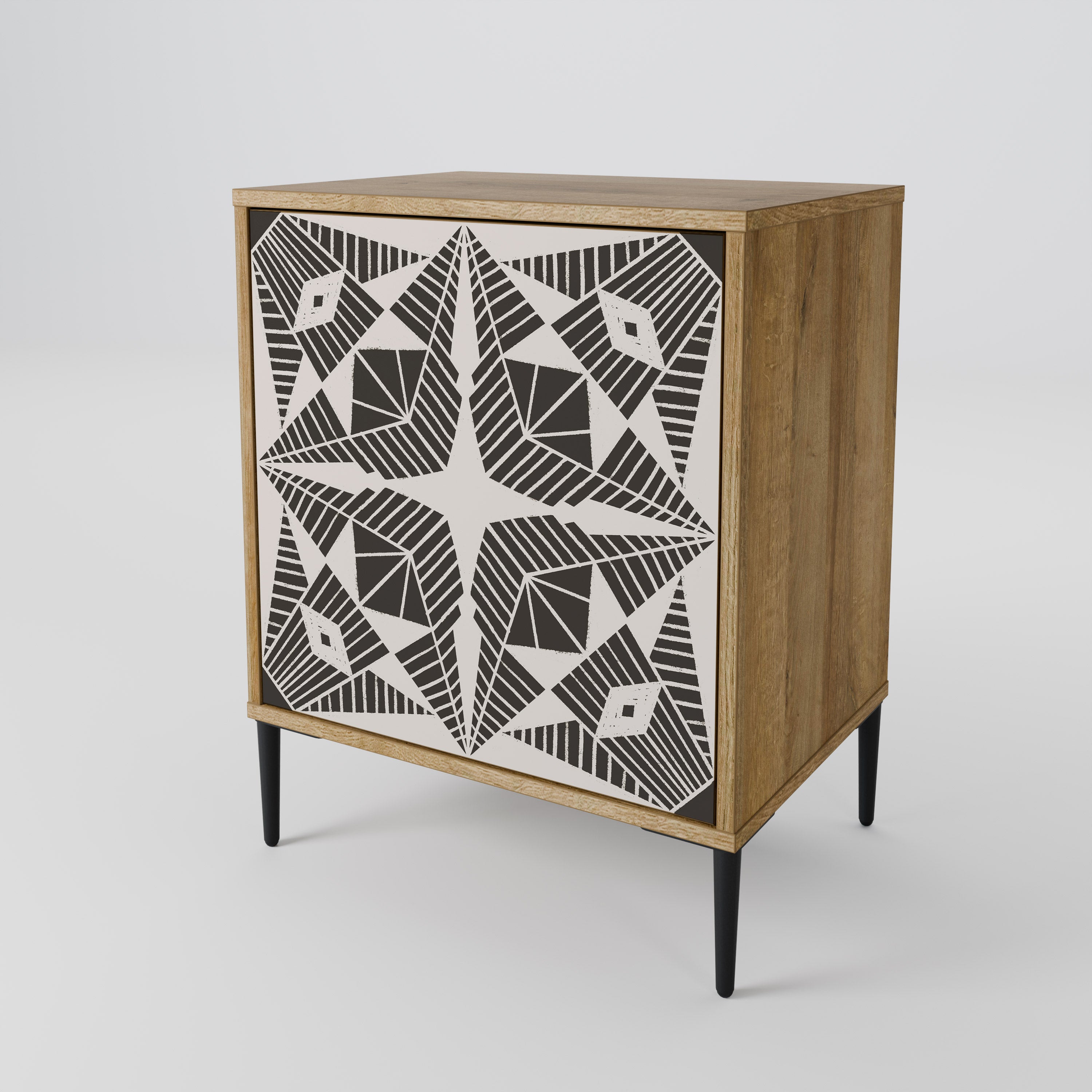 MONOCHROME NEXUS Sideboard mit 1 Tür in Eiche-Optik