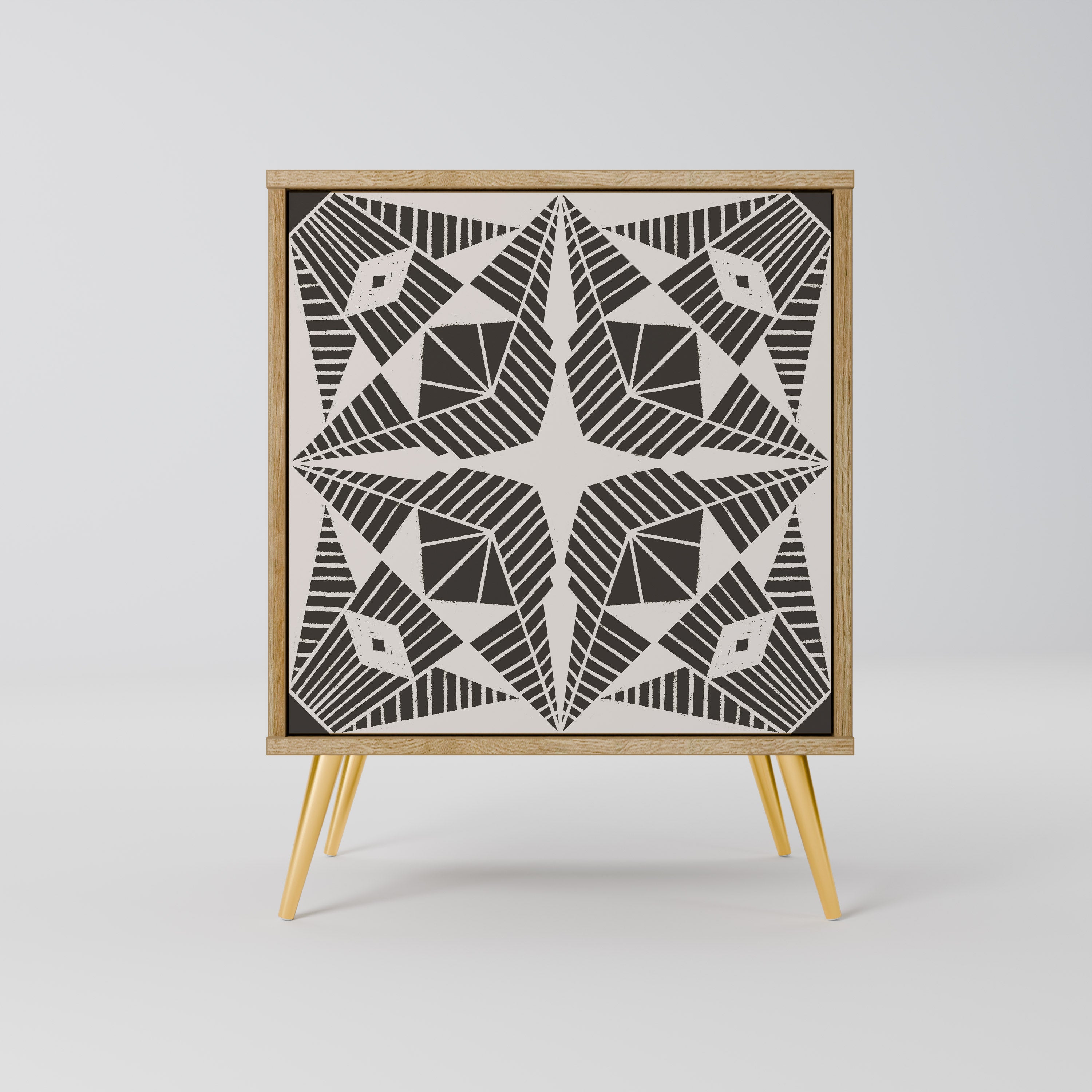 MONOCHROME NEXUS Sideboard mit 1 Tür in Eiche-Optik