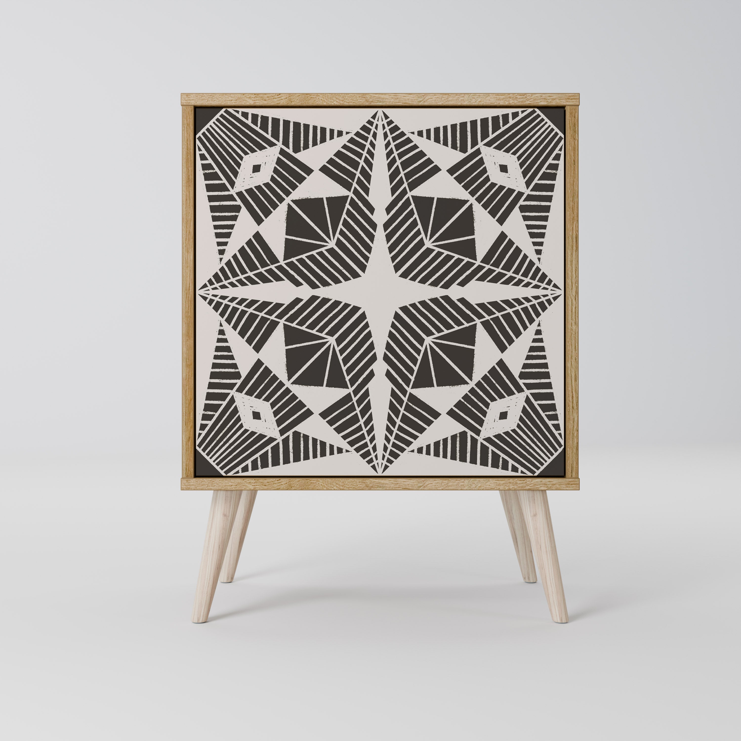 MONOCHROME NEXUS Sideboard mit 1 Tür in Eiche-Optik