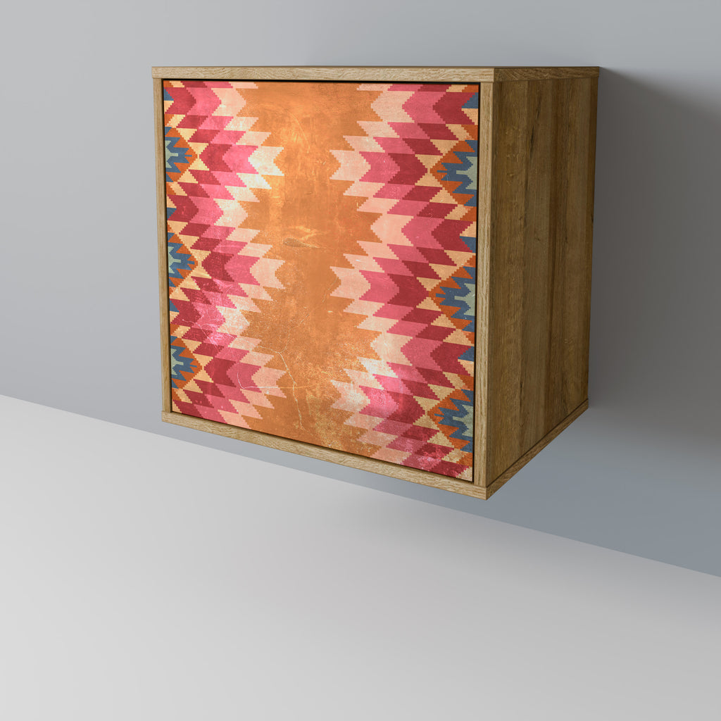 INDIAN FOLK 1-Door Sideboard in Oak Effect