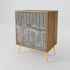 GRAIN LINES Sideboard mit 1 Tür in Eiche-Optik
