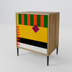 VIVID ART Sideboard mit 1 Tür in Eiche-Optik