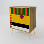 VIVID ART Sideboard mit 1 Tür in Eiche-Optik