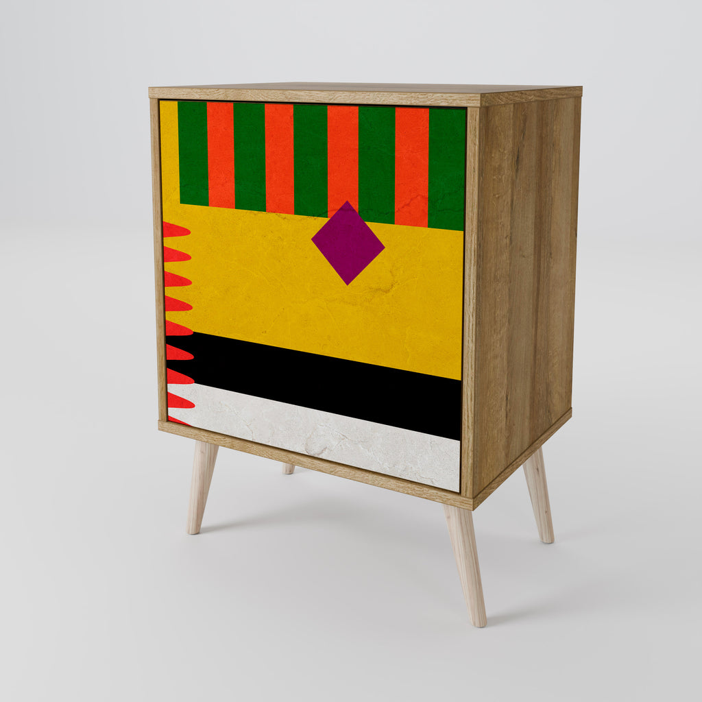 VIVID ART Sideboard mit 1 Tür in Eiche-Optik