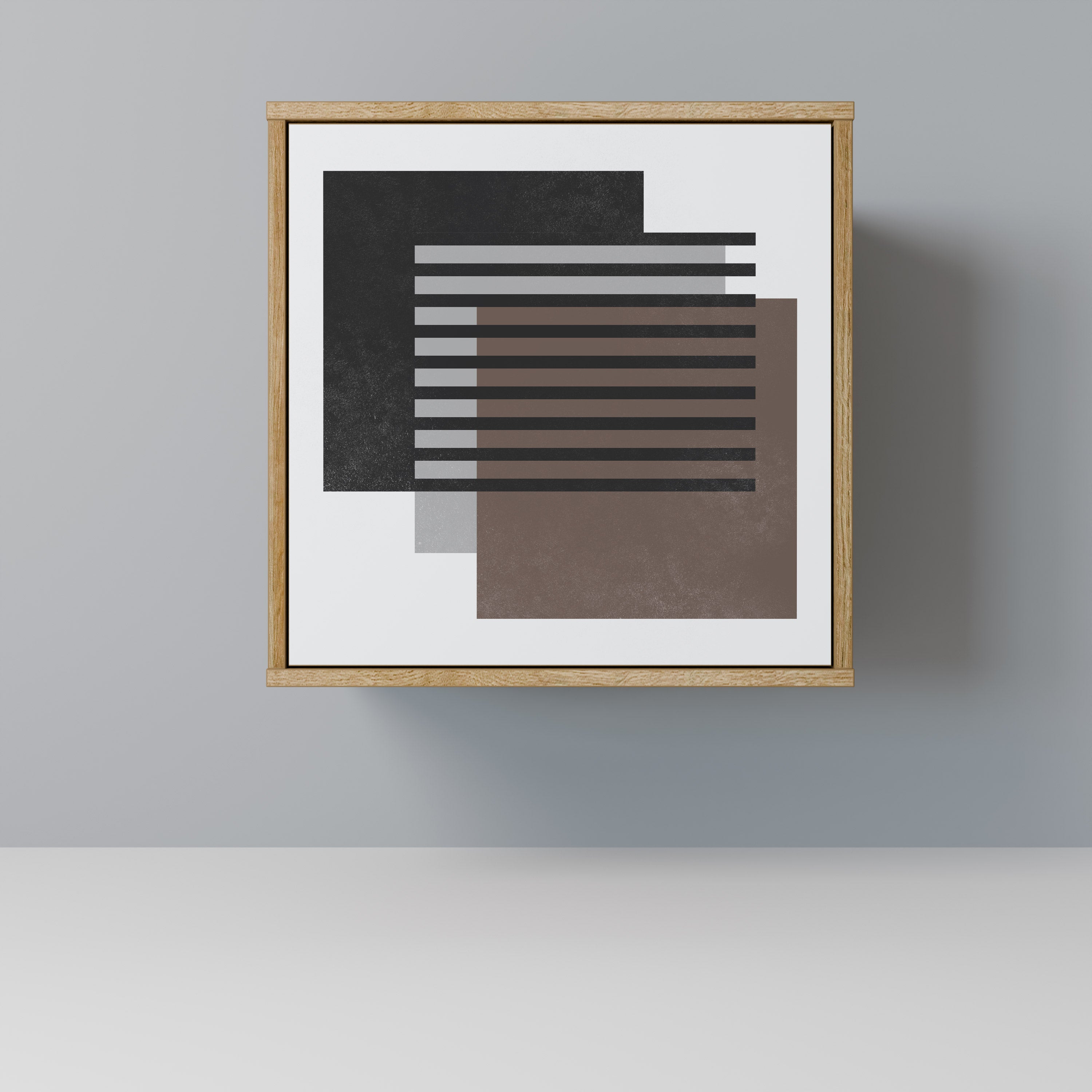 SHADOW SYNCHRONY Sideboard mit 1 Tür in Eiche-Optik