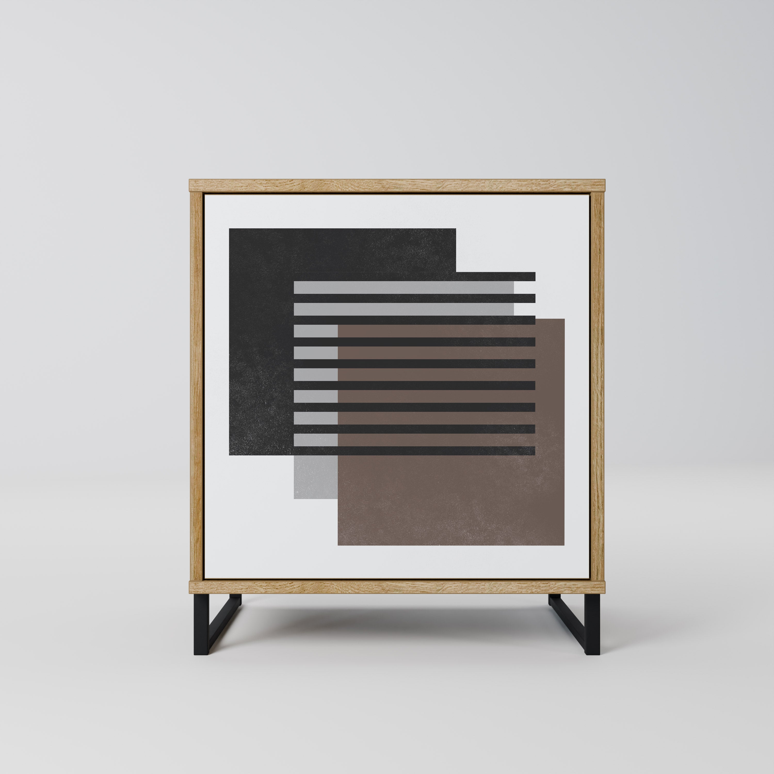 SHADOW SYNCHRONY Sideboard mit 1 Tür in Eiche-Optik