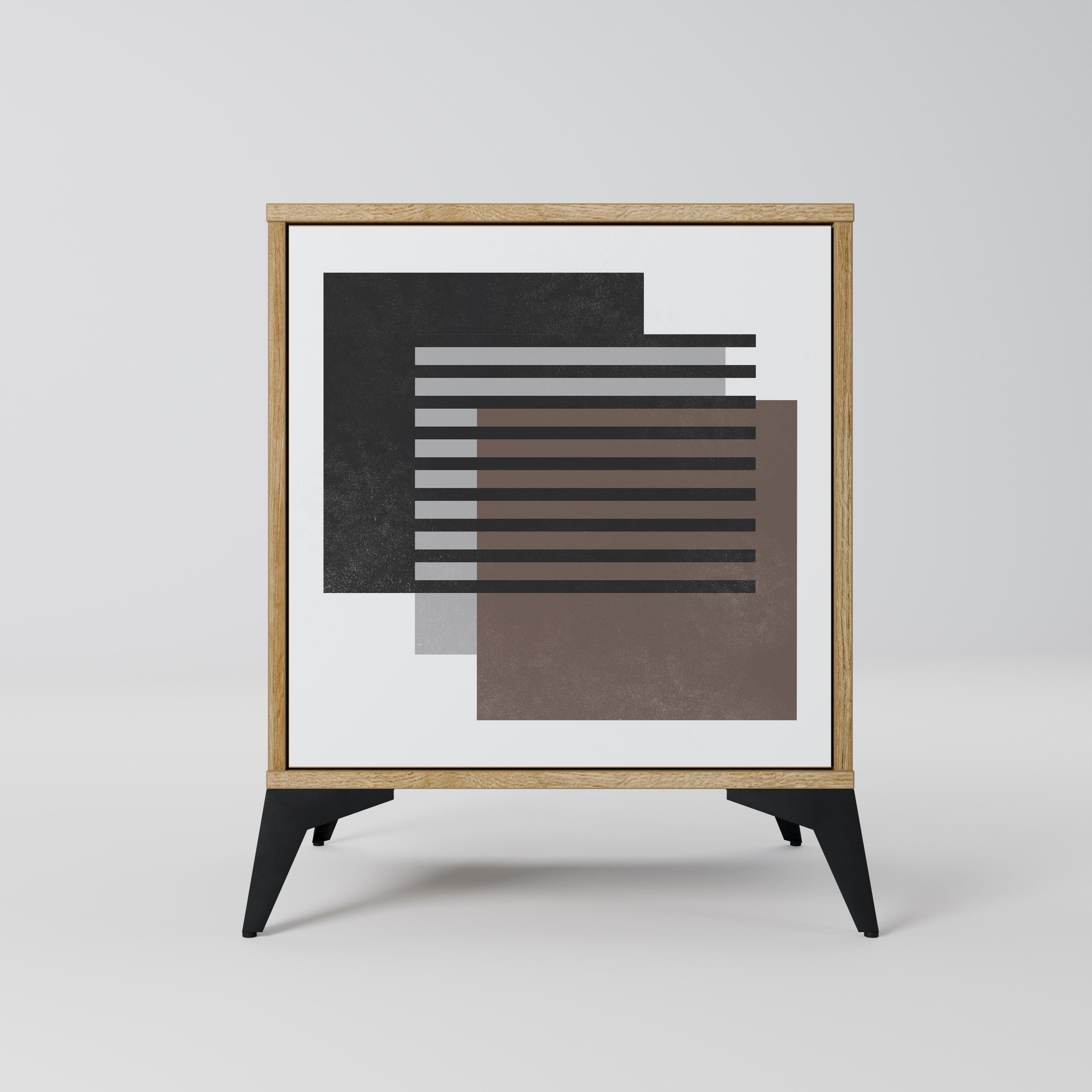 SHADOW SYNCHRONY Sideboard mit 1 Tür in Eiche-Optik