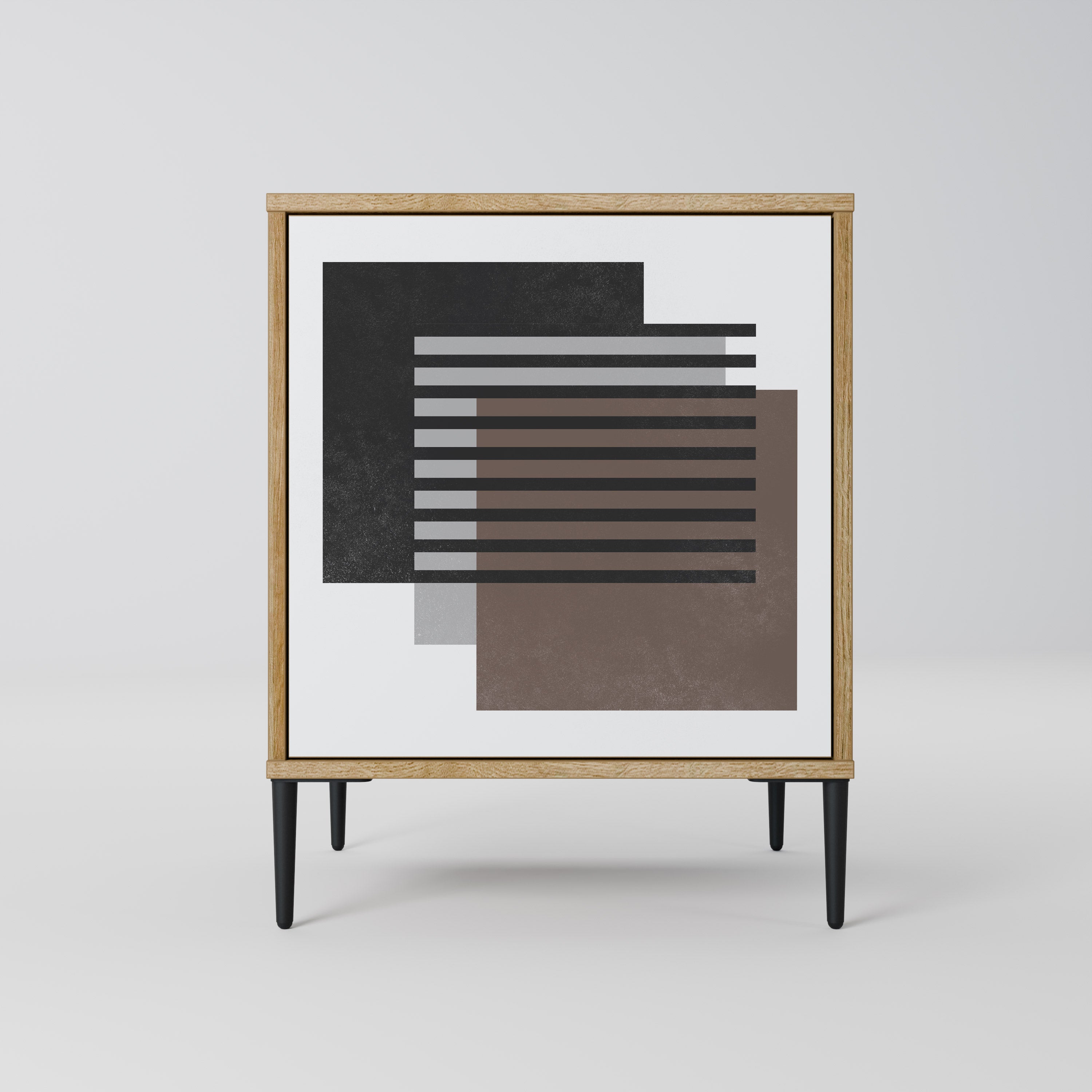 SHADOW SYNCHRONY Sideboard mit 1 Tür in Eiche-Optik