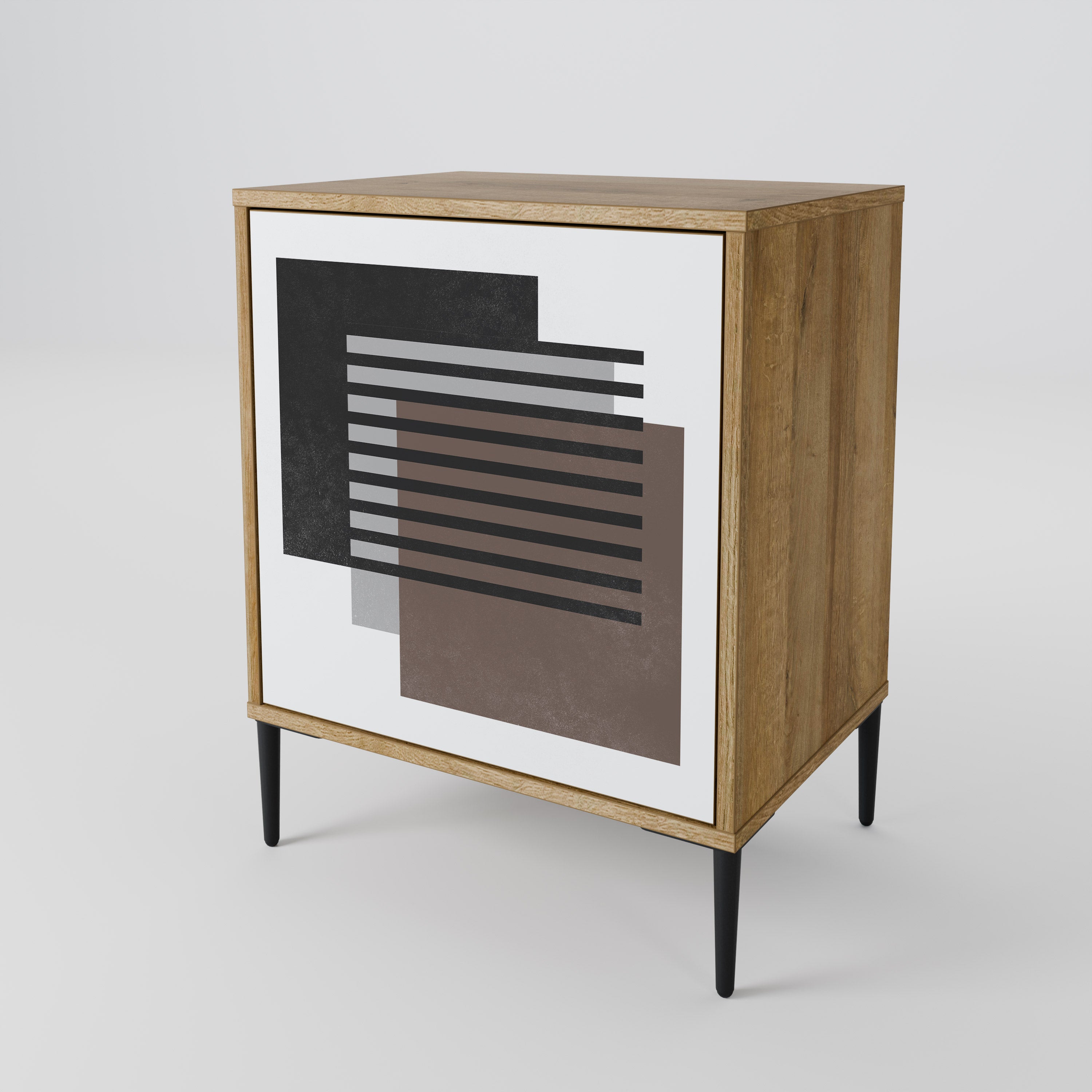 SHADOW SYNCHRONY Sideboard mit 1 Tür in Eiche-Optik