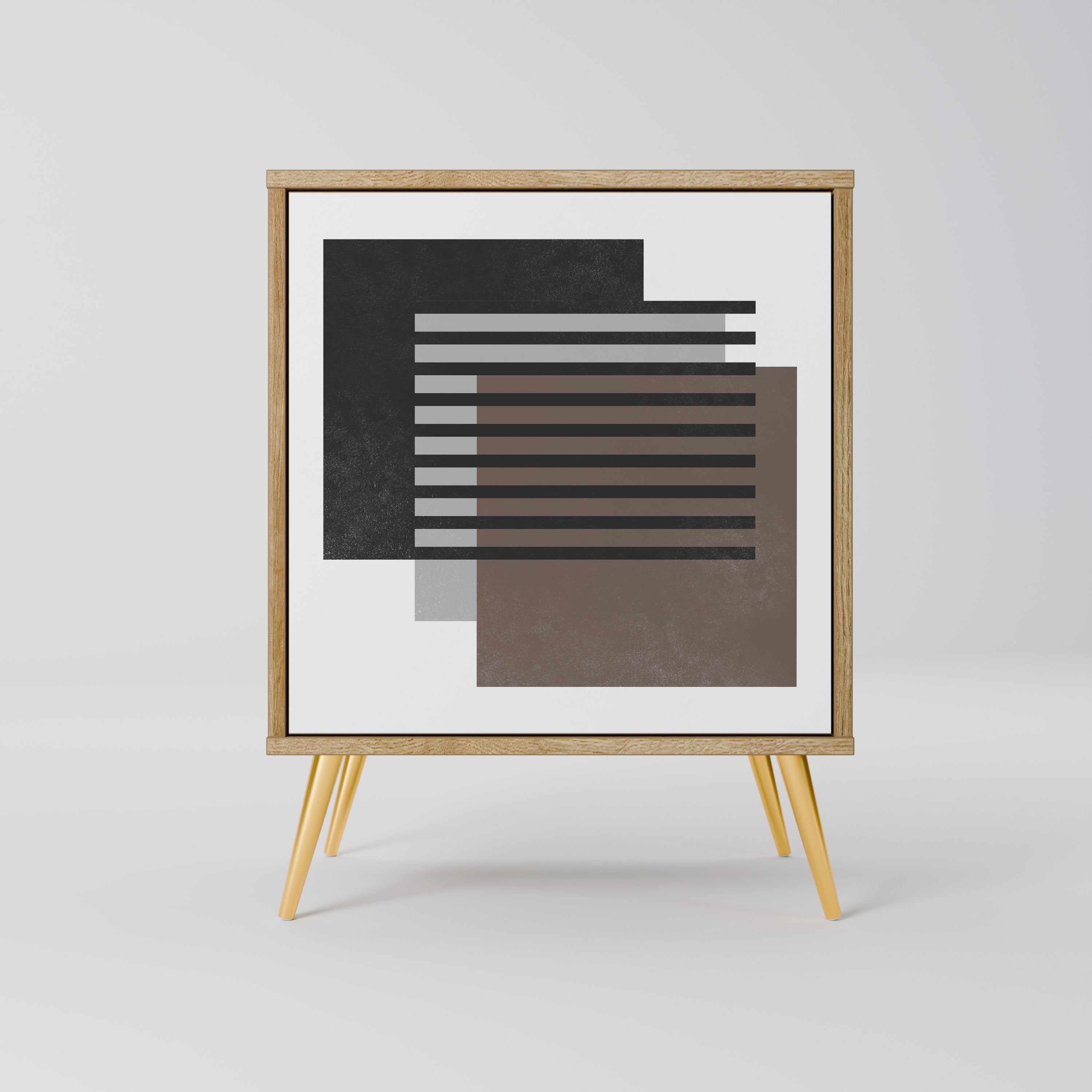 SHADOW SYNCHRONY Sideboard mit 1 Tür in Eiche-Optik