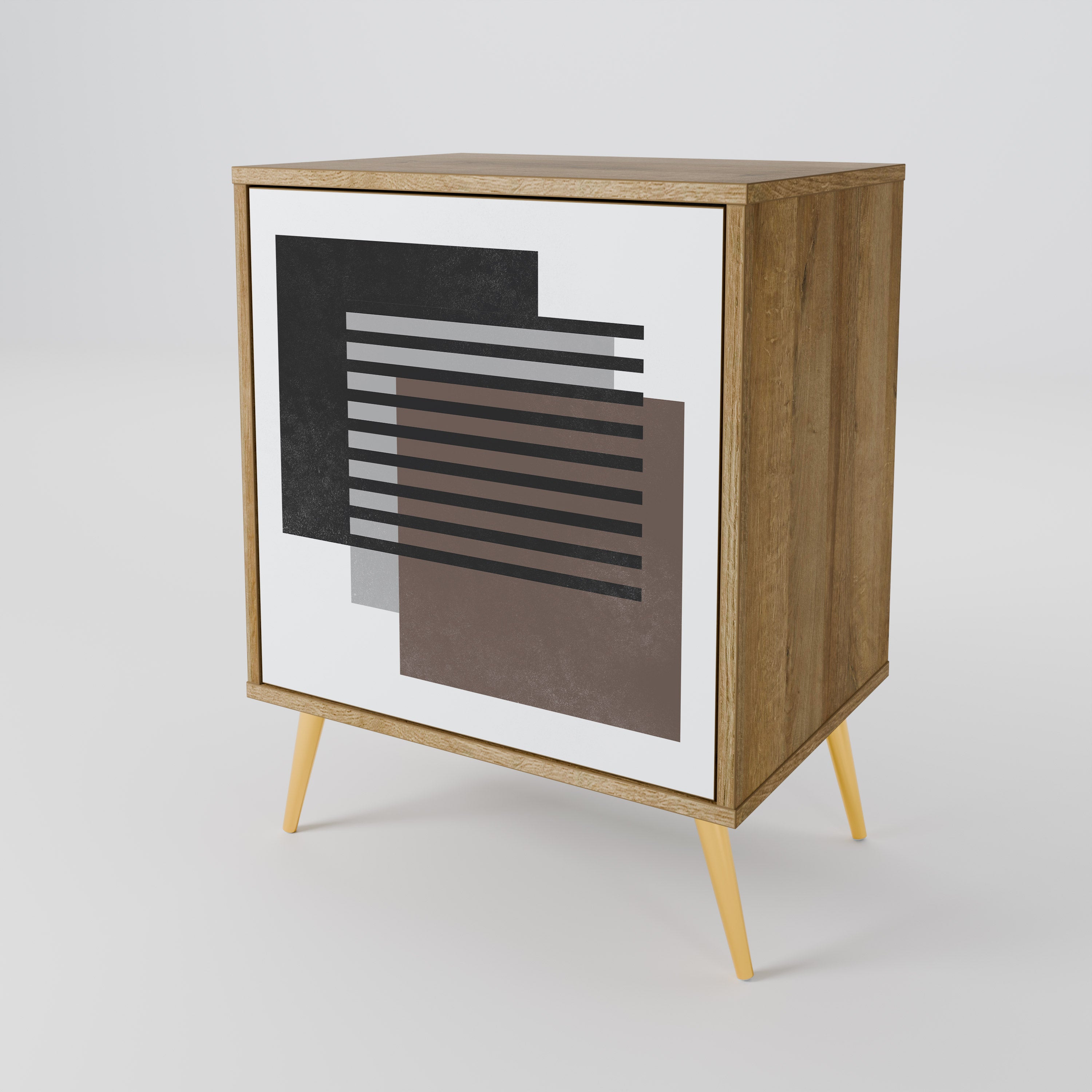 SHADOW SYNCHRONY Sideboard mit 1 Tür in Eiche-Optik