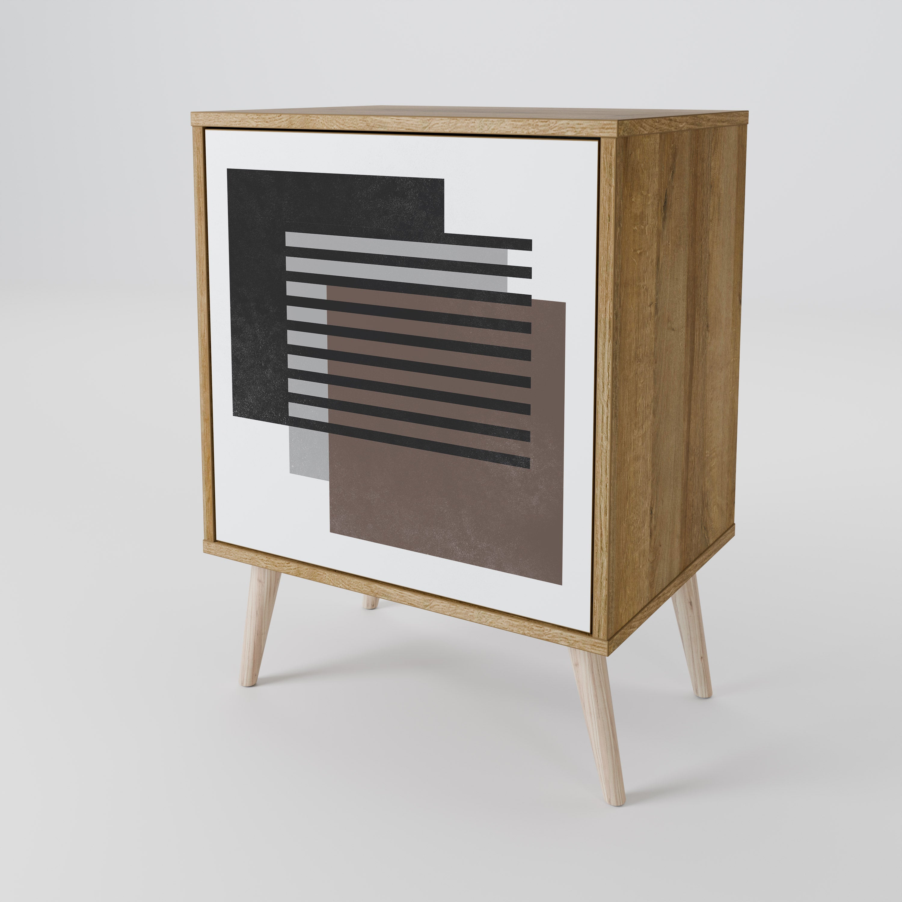SHADOW SYNCHRONY Sideboard mit 1 Tür in Eiche-Optik