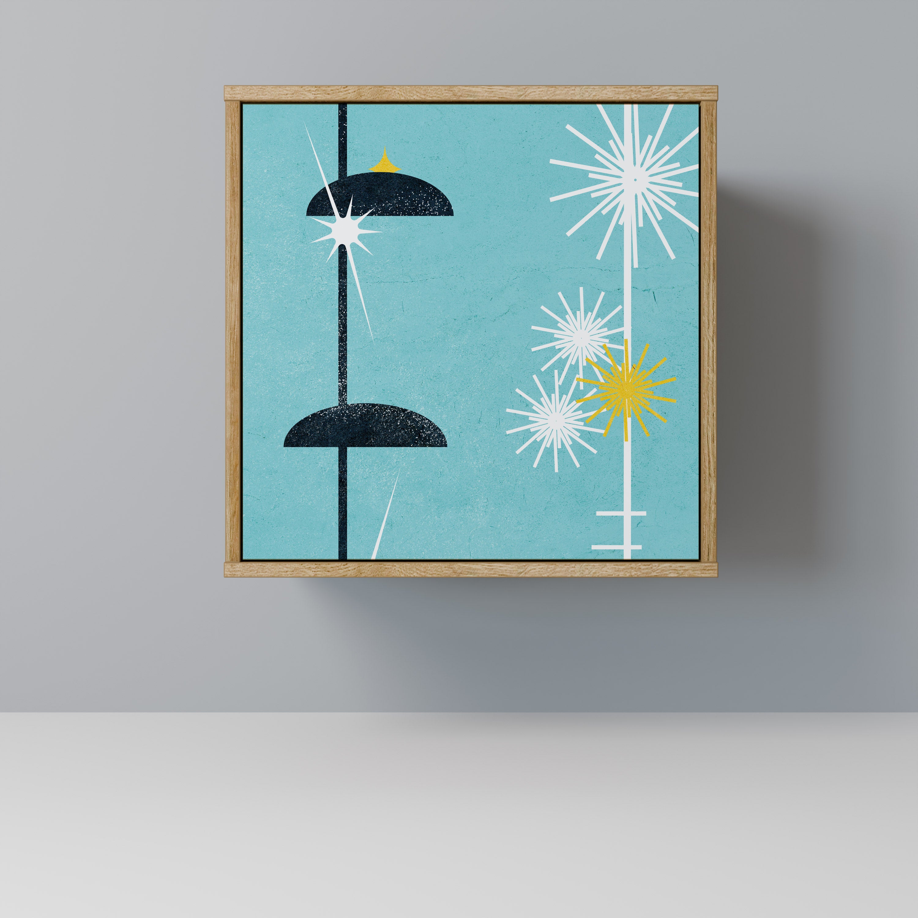 PATHS TO HAPPINESS Sideboard mit 1 Tür in Eiche-Optik