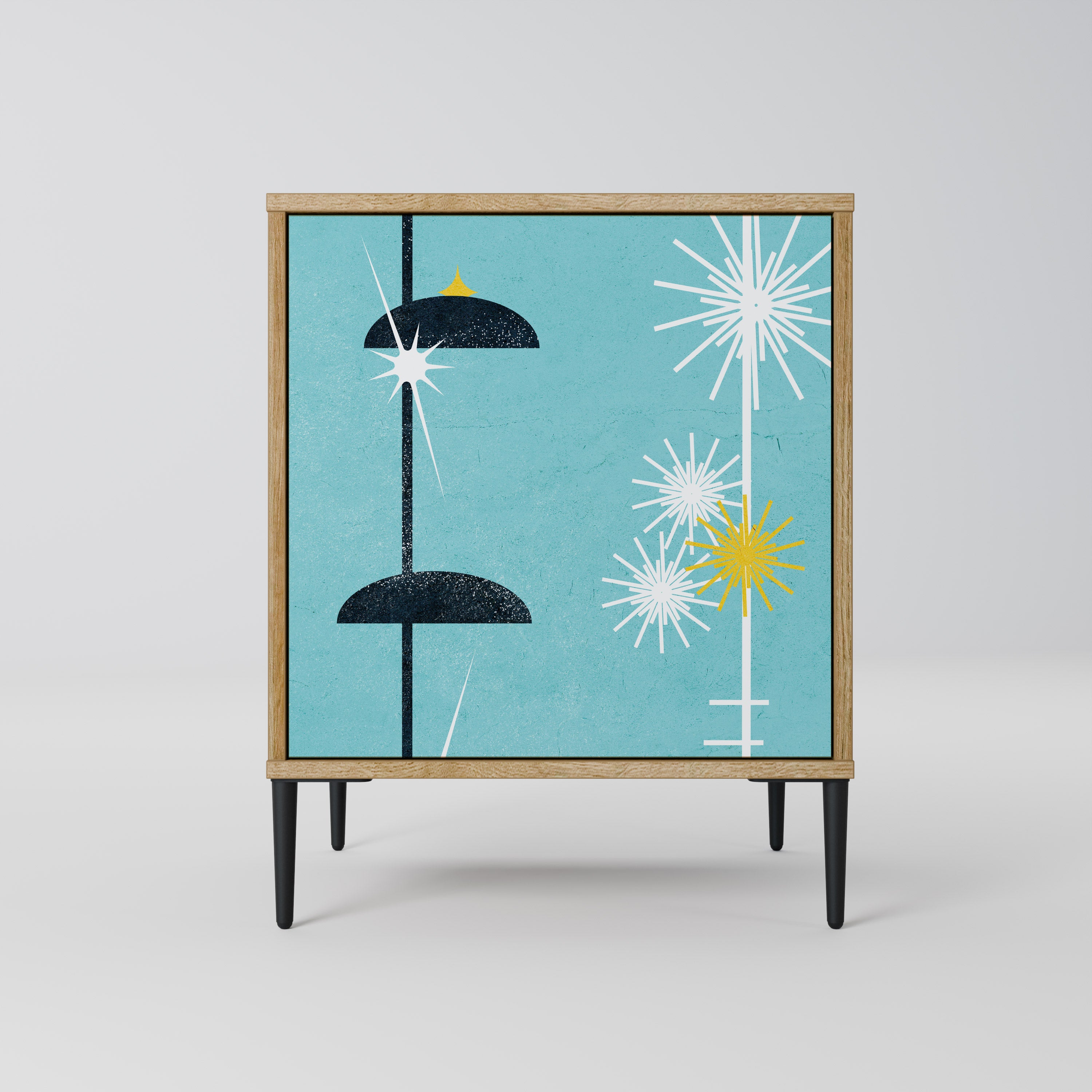 PATHS TO HAPPINESS Sideboard mit 1 Tür in Eiche-Optik