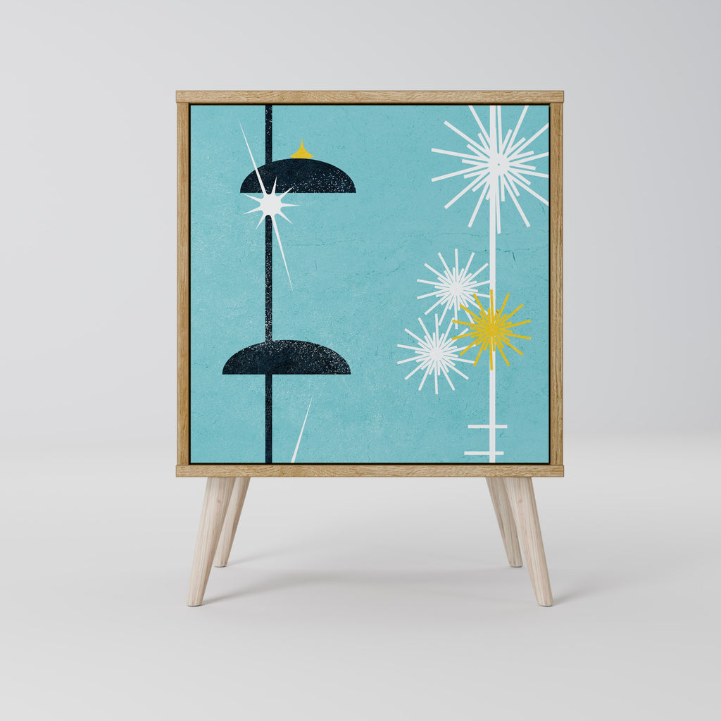 PATHS TO HAPPINESS Sideboard mit 1 Tür in Eiche-Optik