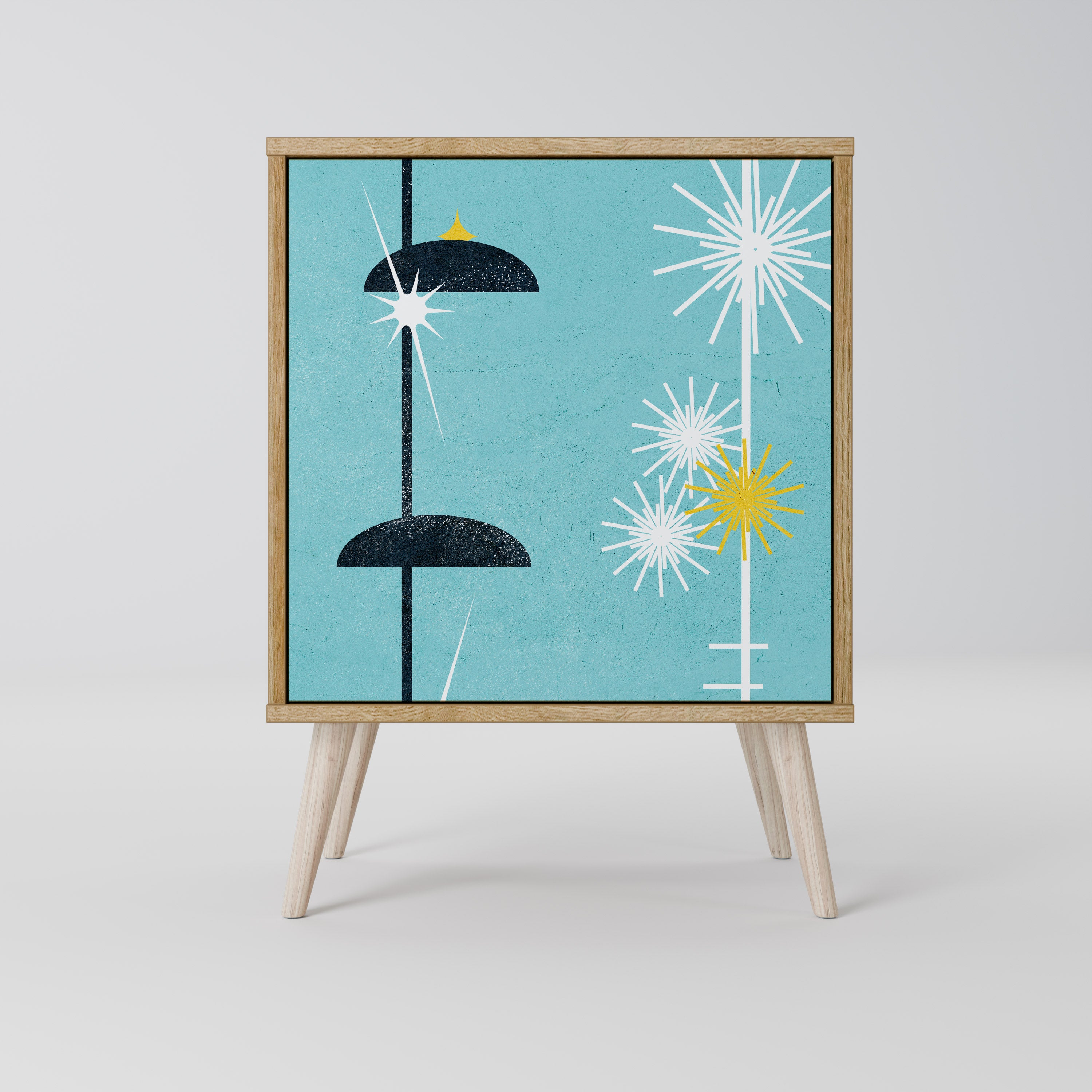 PATHS TO HAPPINESS Sideboard mit 1 Tür in Eiche-Optik