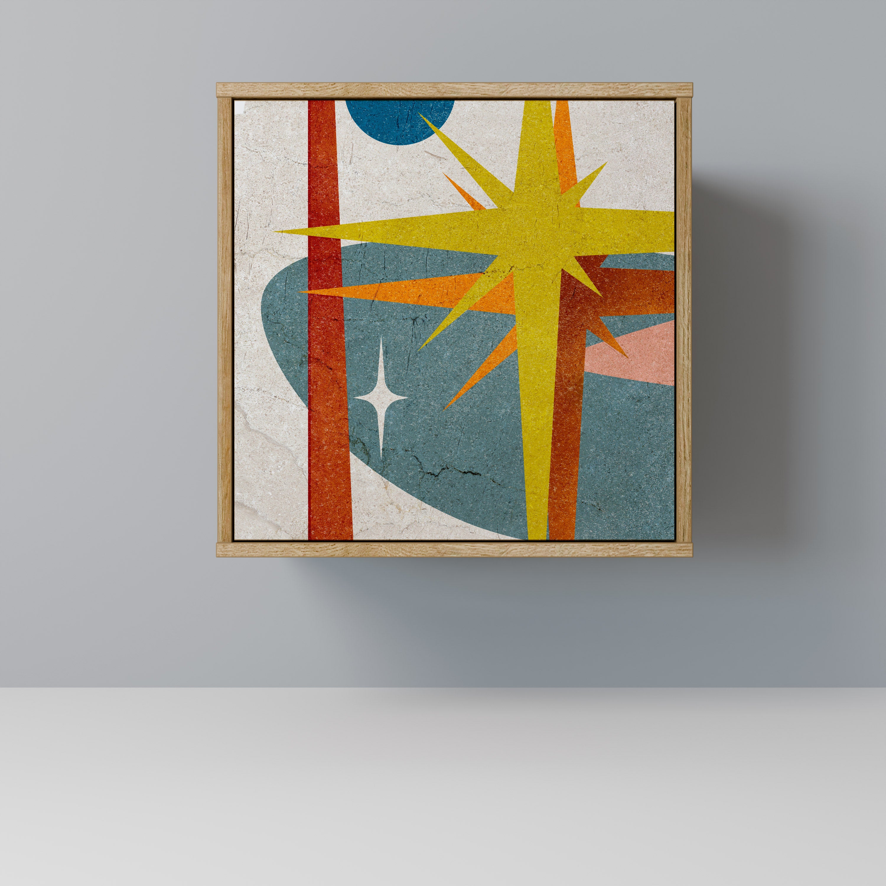 INTERSTELLAR VIBES Sideboard mit 1 Tür in Eiche-Optik