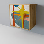 INTERSTELLAR VIBES 1-Door Sideboard in Oak Effect