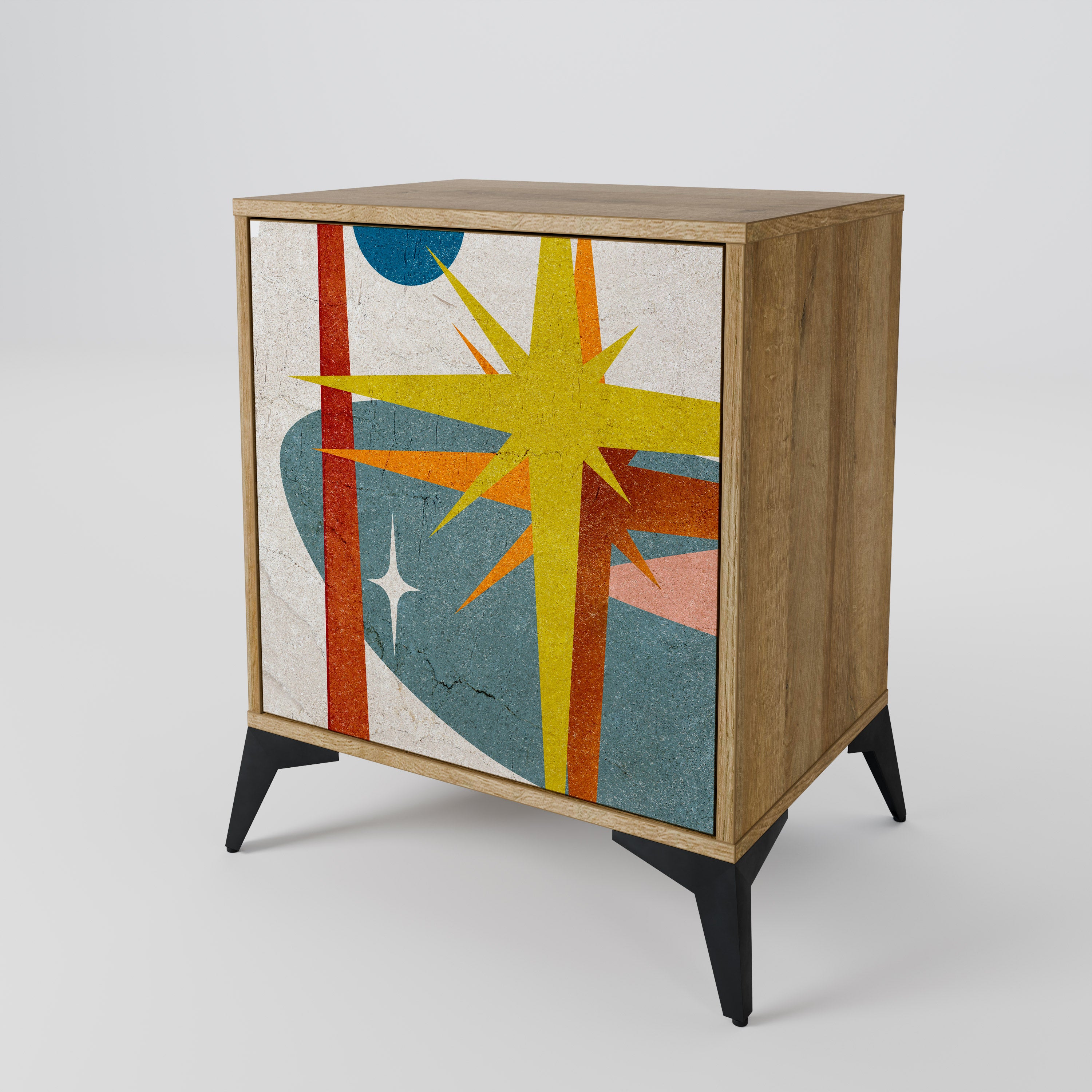 INTERSTELLAR VIBES Sideboard mit 1 Tür in Eiche-Optik