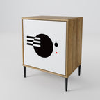 BLACK AND WHITE COMBINATION Sideboard mit 1 Tür in Eiche-Optik