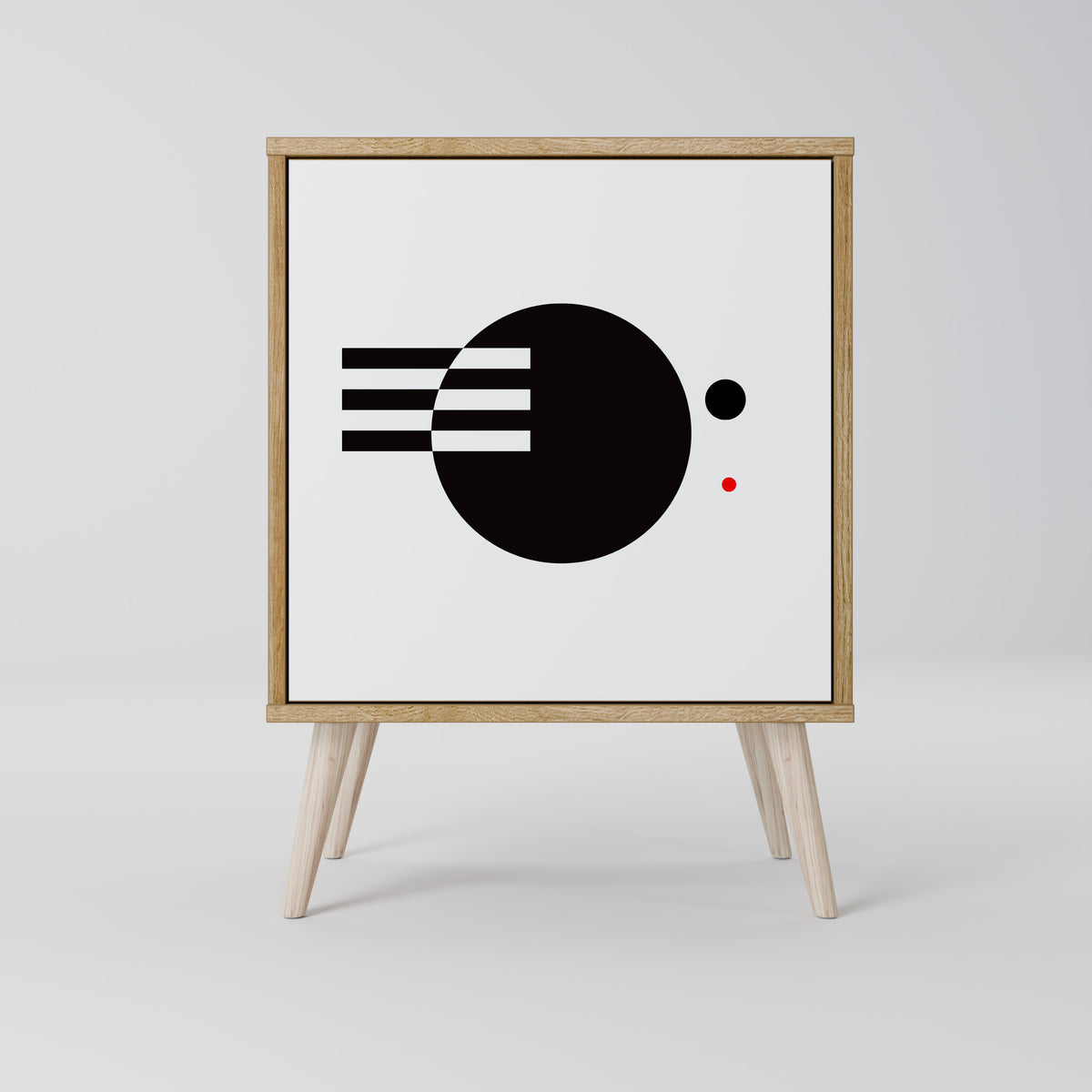 BLACK AND WHITE COMBINATION 1-türiges Sideboard