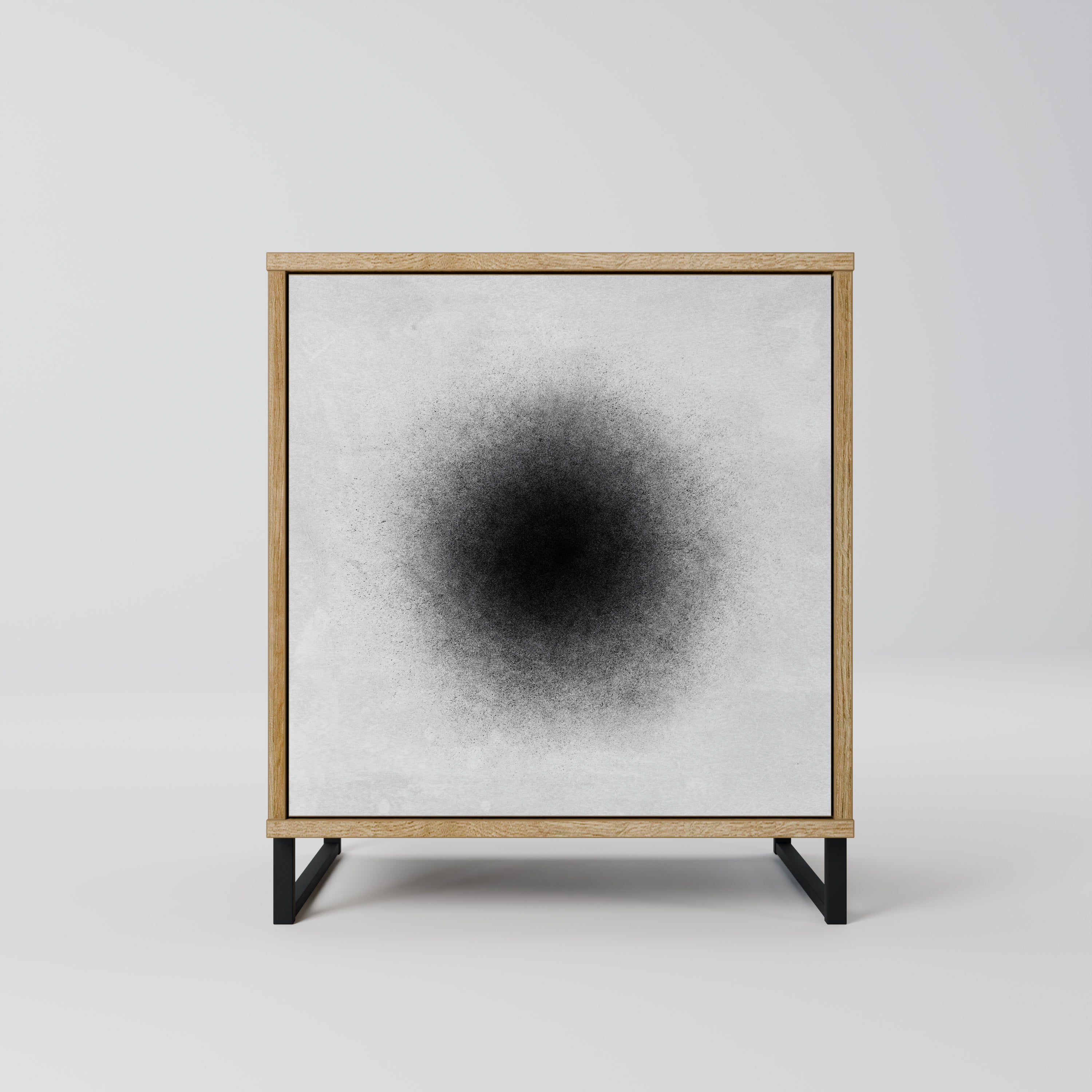 BLACK HOLE Sideboard mit 1 Tür in Eiche-Optik