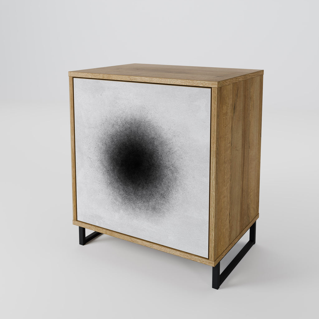 BLACK HOLE Sideboard mit 1 Tür in Eiche-Optik