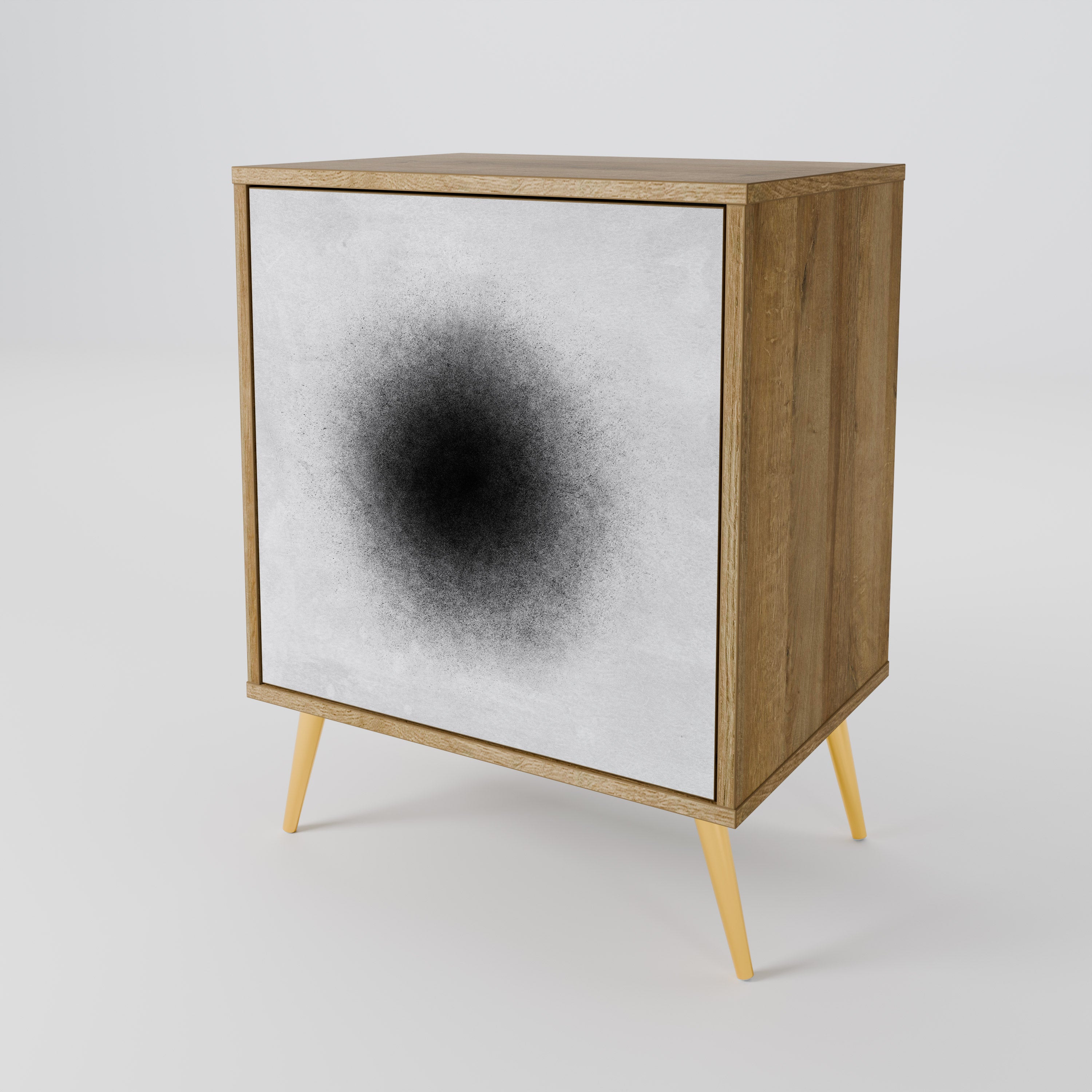 BLACK HOLE Sideboard mit 1 Tür in Eiche-Optik