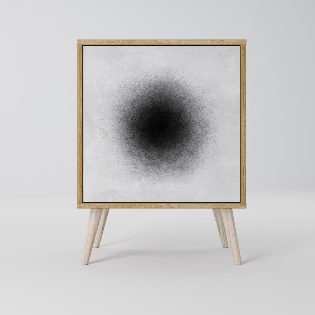 BLACK HOLE Sideboard mit 1 Tür in Eiche-Optik