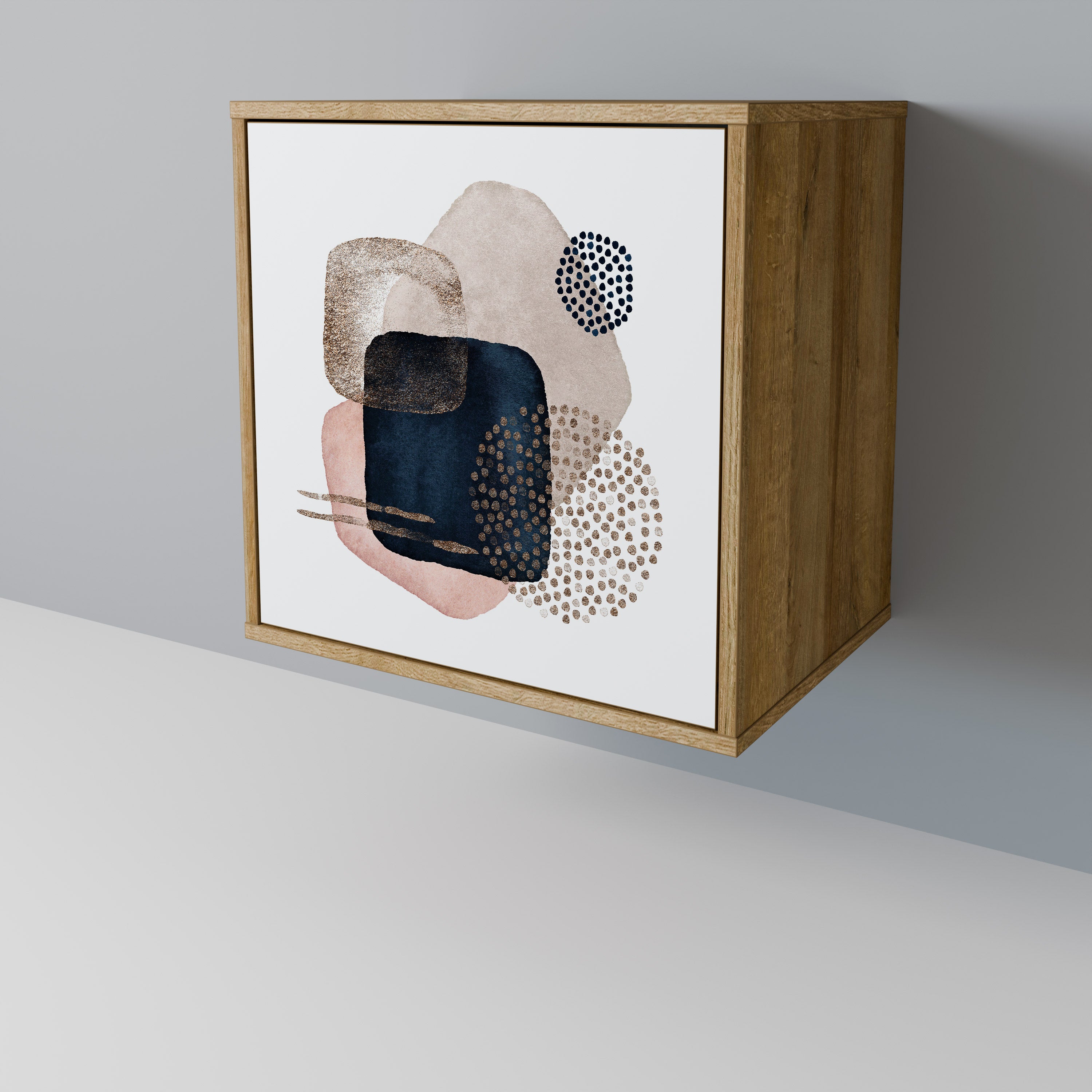 COLORFUL SHAPES Sideboard mit 1 Tür in Eiche-Optik