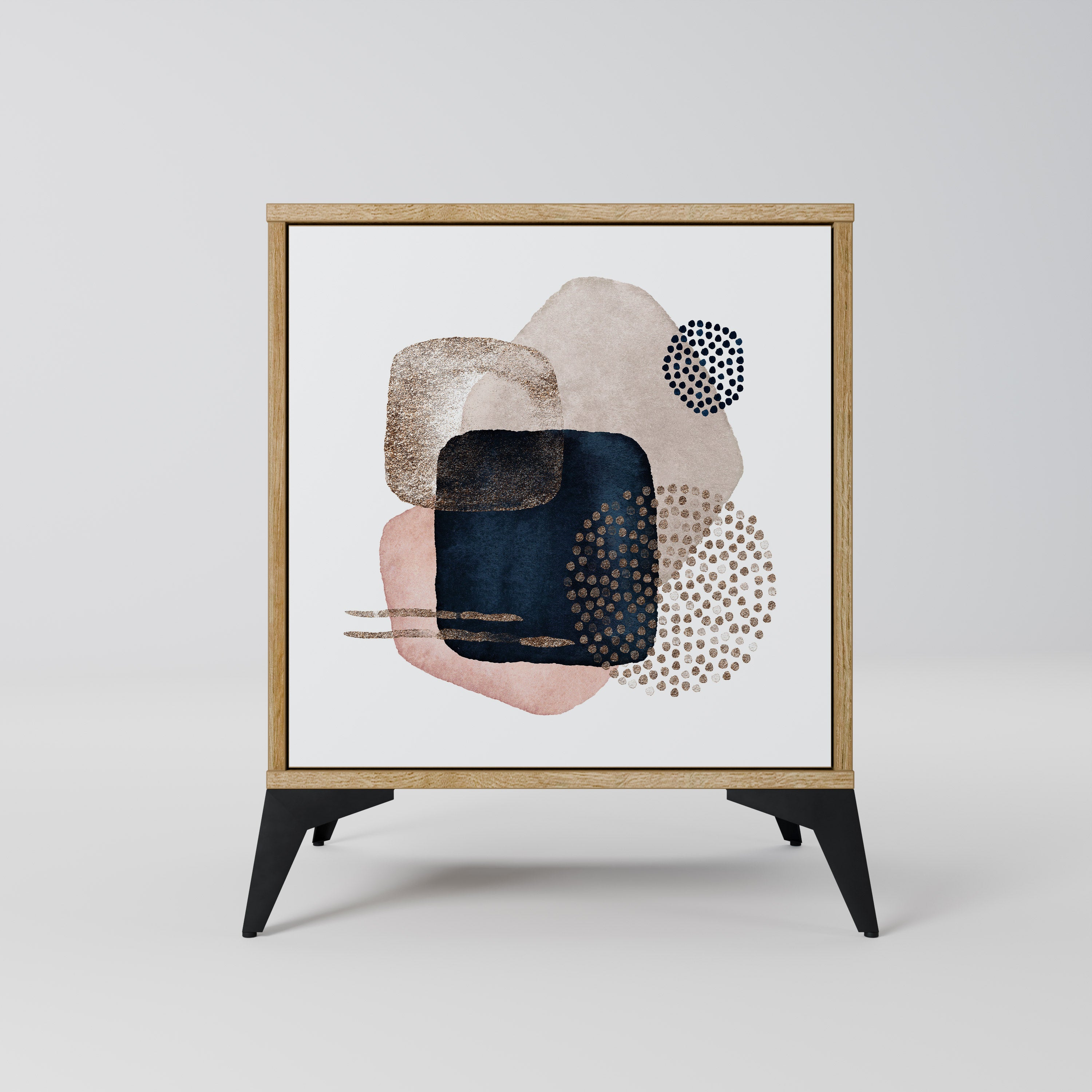 COLORFUL SHAPES Sideboard mit 1 Tür in Eiche-Optik