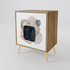 COLORFUL SHAPES Sideboard mit 1 Tür in Eiche-Optik